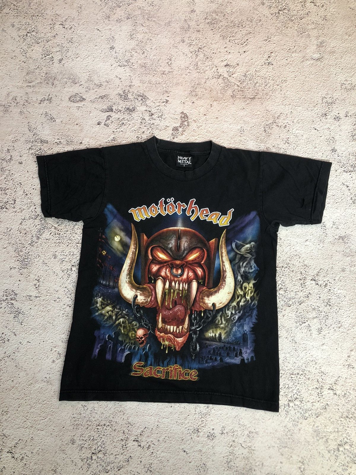 Band Tees × Vintage Vintage "MOTORHEAD- SACRIFICE" rock tee Size US S / EU 44-46 / 1 - 1 Thumbnail