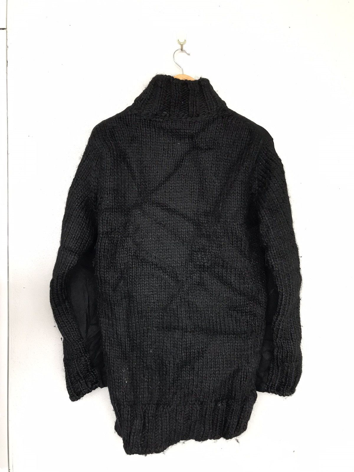 Japanese Brand × Ryuichiro Shimazaki A/W1999-2000 Ryuichiro Shimazaki homme Half Wool Knit Jacket Size US S / EU 44-46 / 1 - 9 Thumbnail