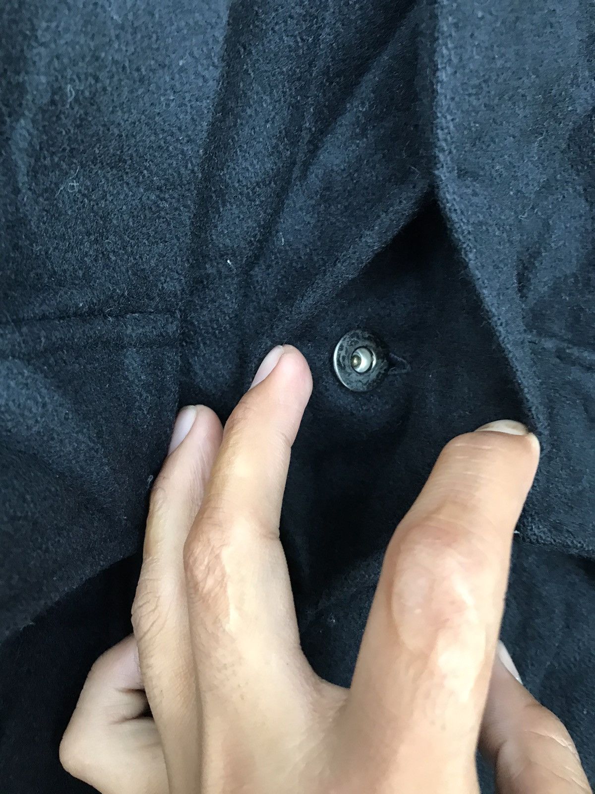 Japanese Brand × Ryuichiro Shimazaki A/W1999-2000 Ryuichiro Shimazaki homme Half Wool Knit Jacket Size US S / EU 44-46 / 1 - 6 Thumbnail