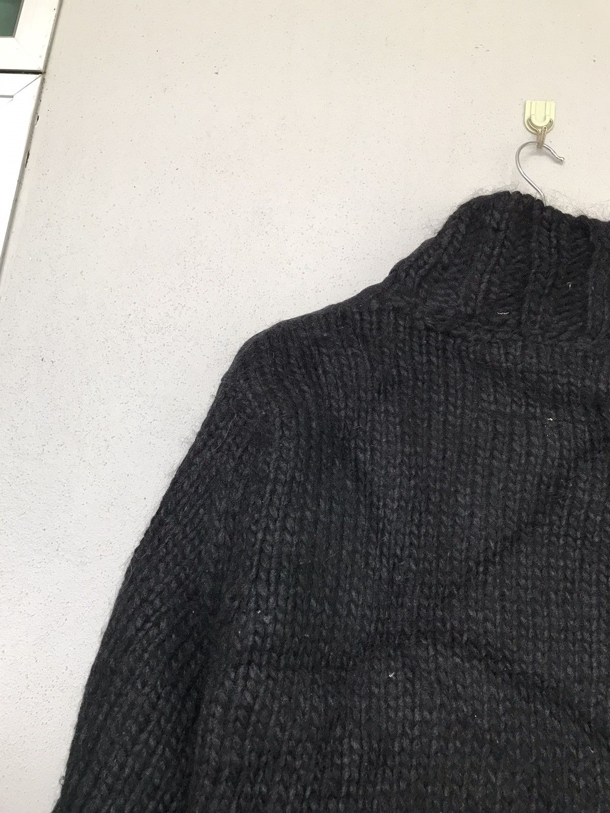 Japanese Brand × Ryuichiro Shimazaki A/W1999-2000 Ryuichiro Shimazaki homme Half Wool Knit Jacket Size US S / EU 44-46 / 1 - 10 Thumbnail