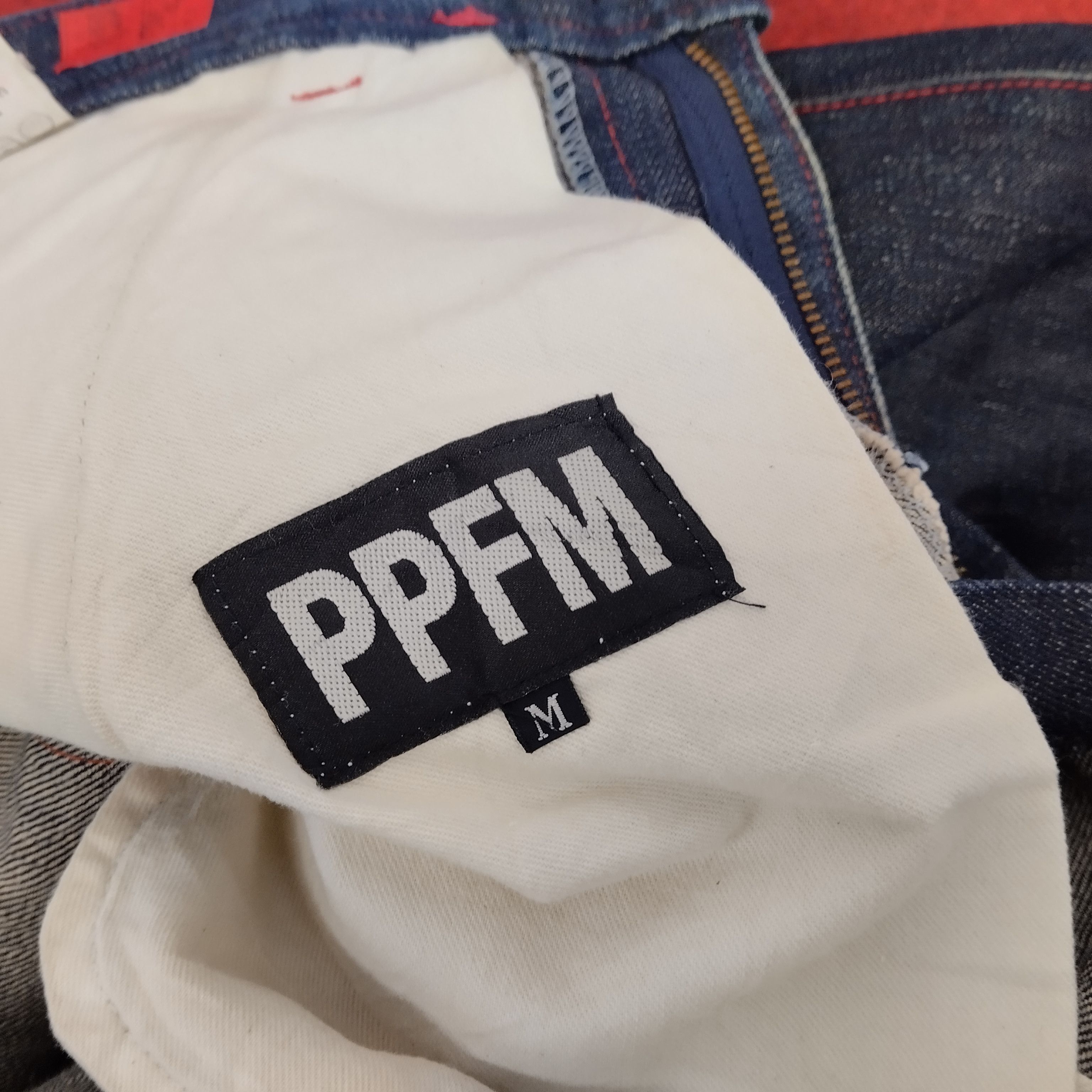 Japanese Brand PPFM Rare Design Streetwear Style Denim Jeans dp1 Size US 30 / EU 46 - 8 Thumbnail