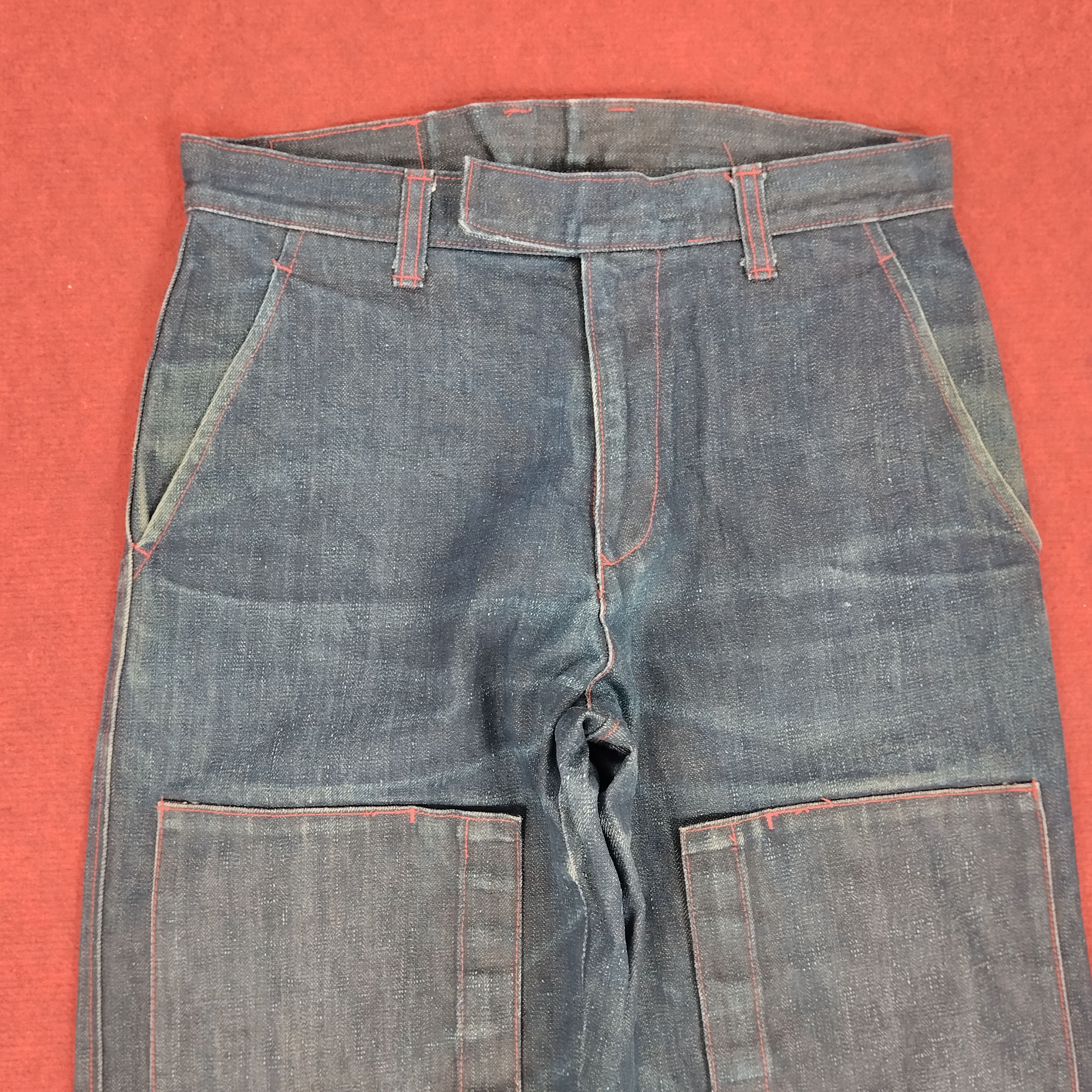 Japanese Brand PPFM Rare Design Streetwear Style Denim Jeans dp1 Size US 30 / EU 46 - 2 Thumbnail