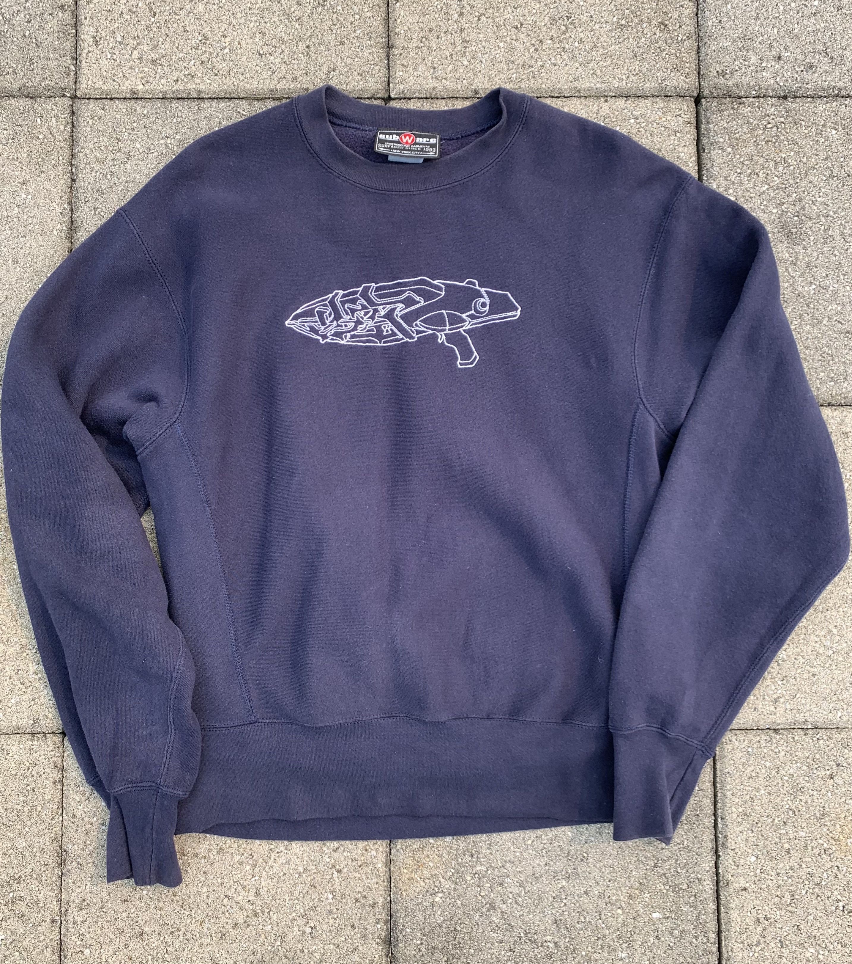 Subware Subware Nesm gun embroidered crewneck stash futura 2000 Size US M / EU 48-50 / 2 - 1 Thumbnail