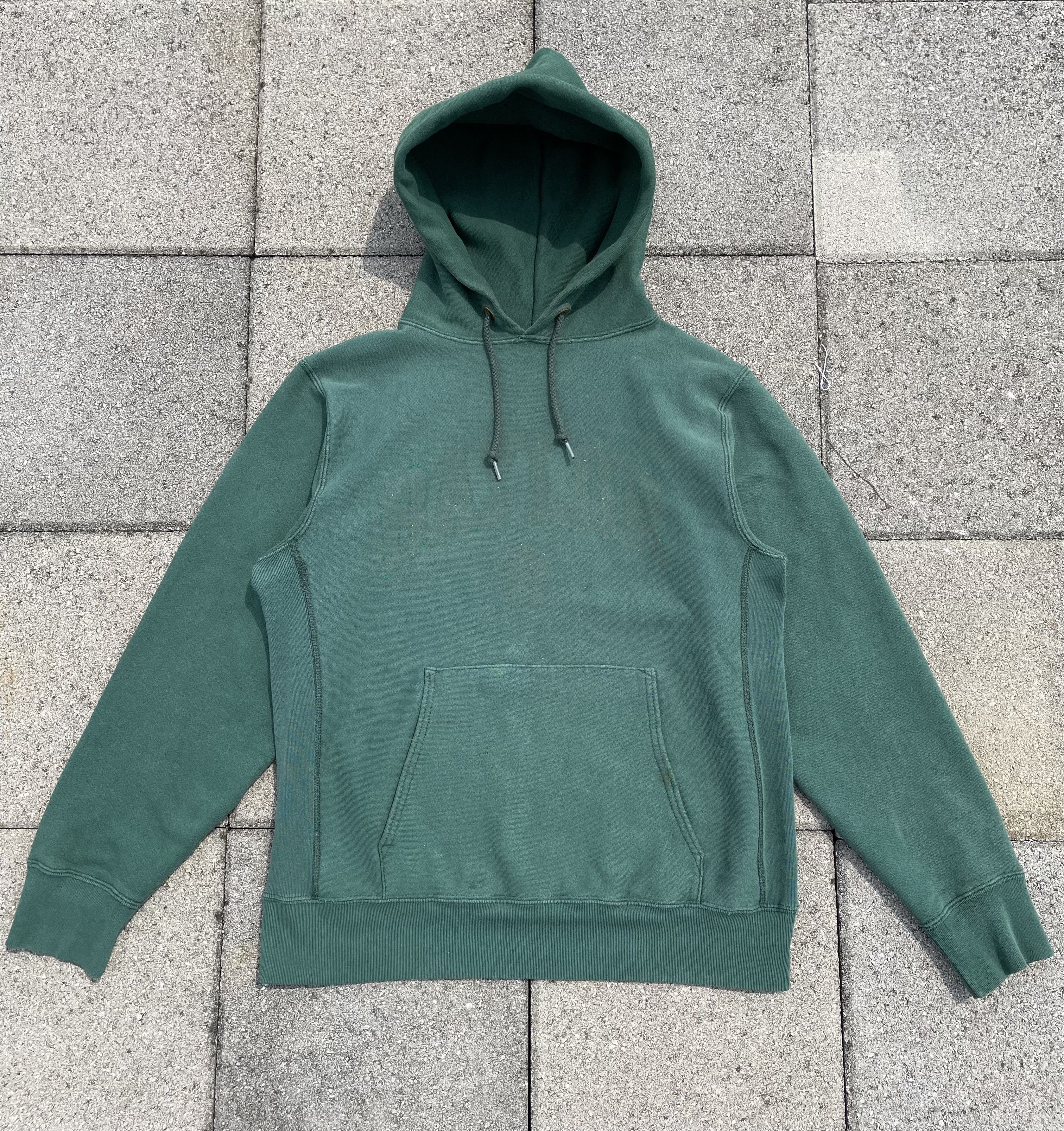 Other Sun faded blank Green College hoodie thrashed distressed Size US M / EU 48-50 / 2 - 1 Thumbnail