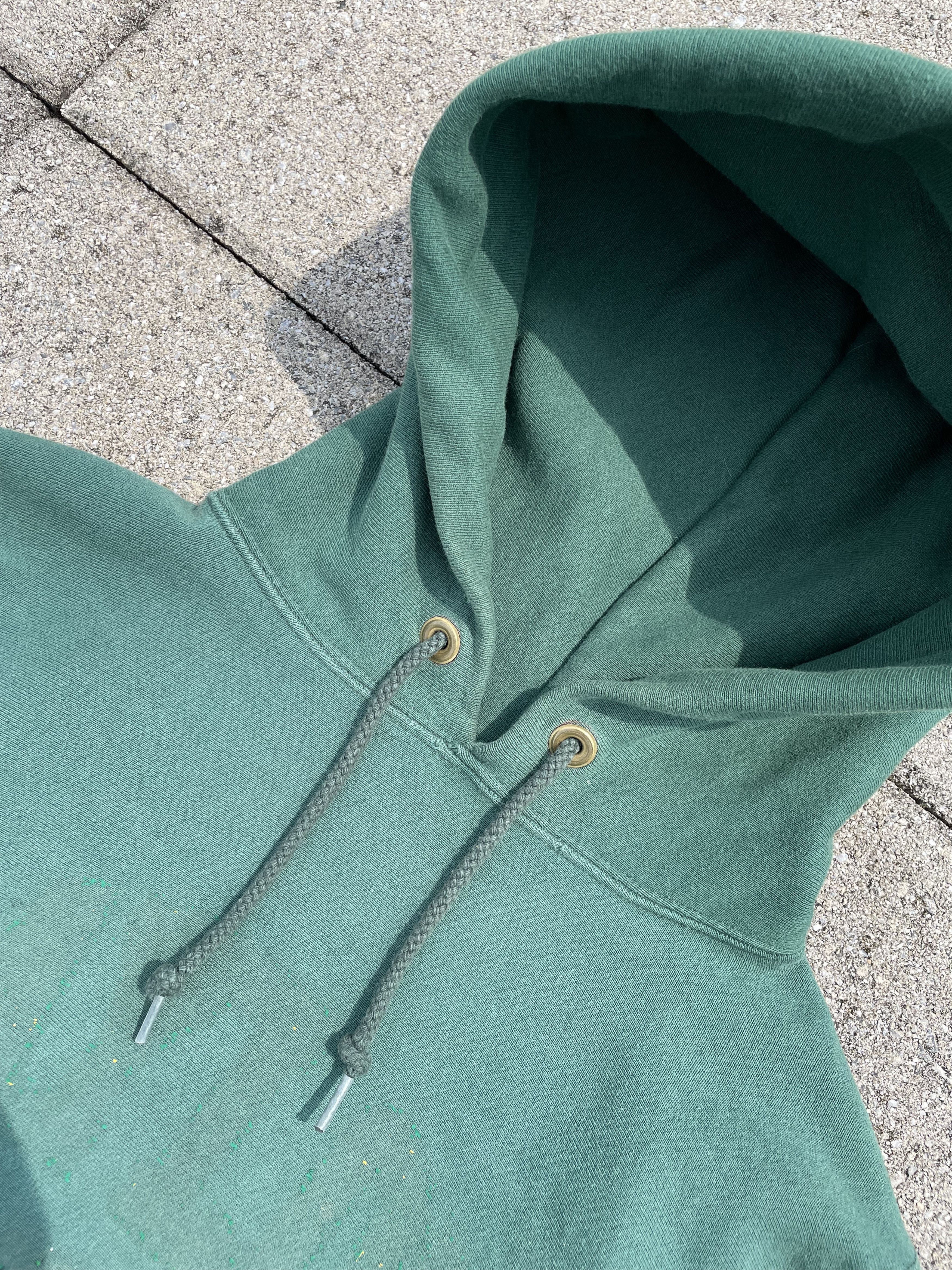 Other Sun faded blank Green College hoodie thrashed distressed Size US M / EU 48-50 / 2 - 3 Thumbnail