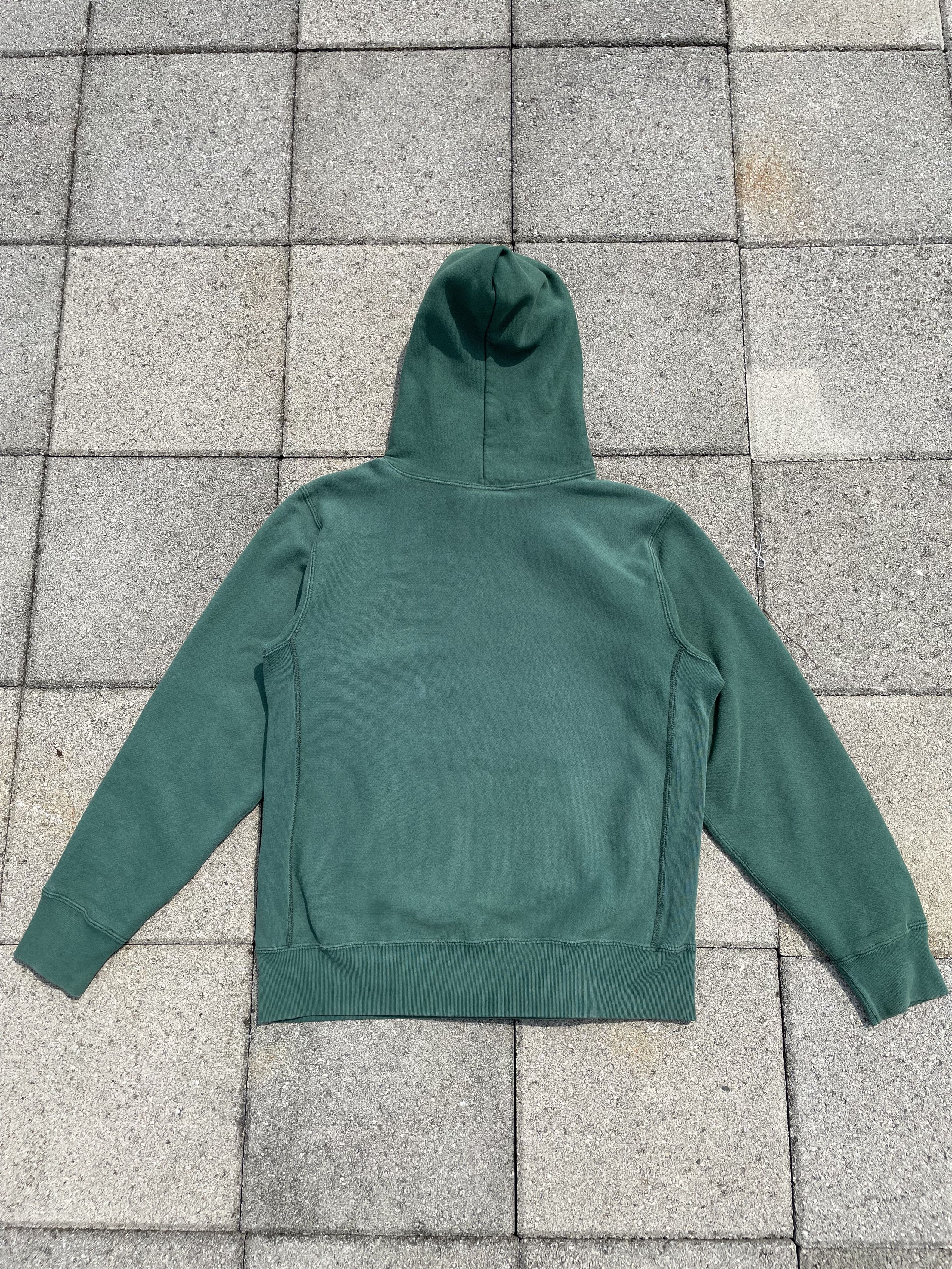 Other Sun faded blank Green College hoodie thrashed distressed Size US M / EU 48-50 / 2 - 7 Thumbnail