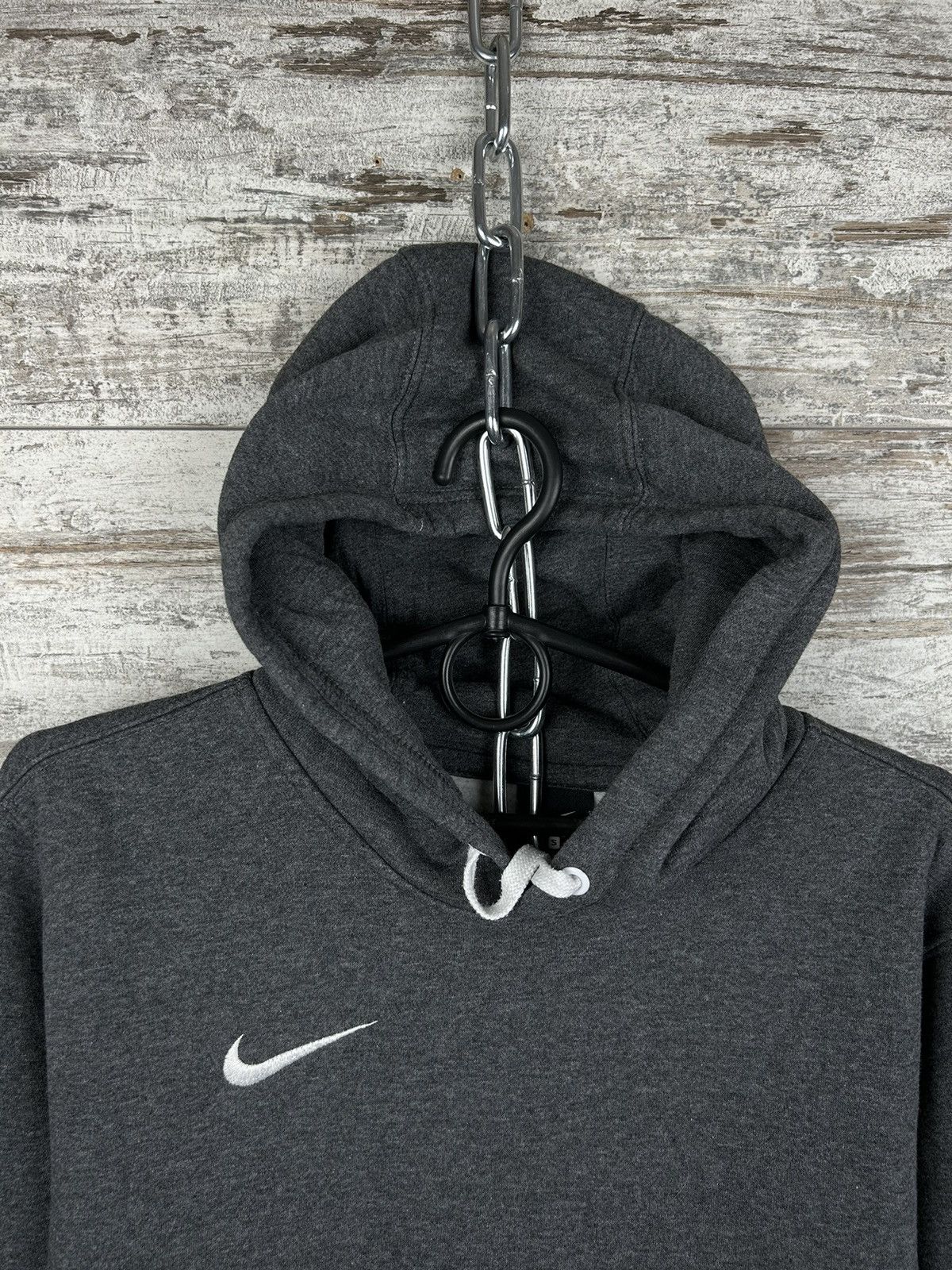 Nike × Vintage Mens Vintage Nike Swoosh hoodie streetwear drip y2k rare Size US S / EU 44-46 / 1 - 4 Thumbnail
