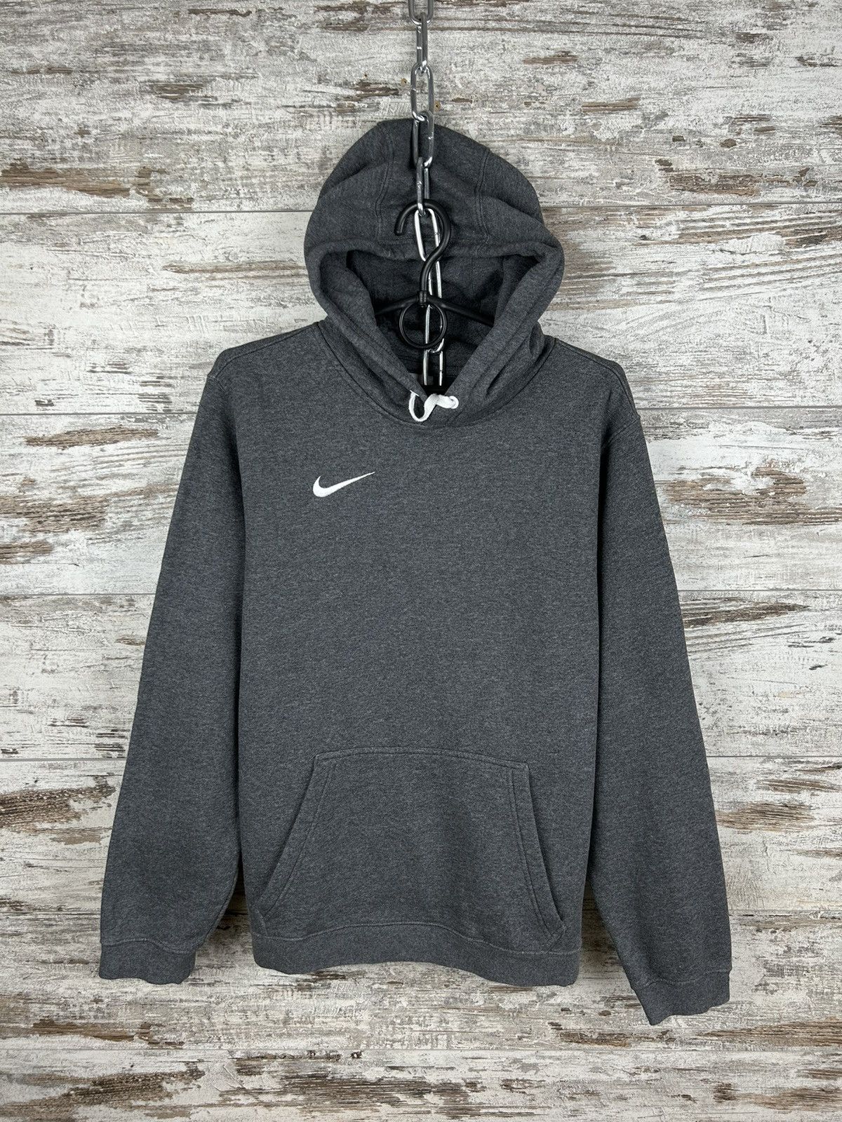 Nike × Vintage Mens Vintage Nike Swoosh hoodie streetwear drip y2k rare Size US S / EU 44-46 / 1 - 1 Thumbnail