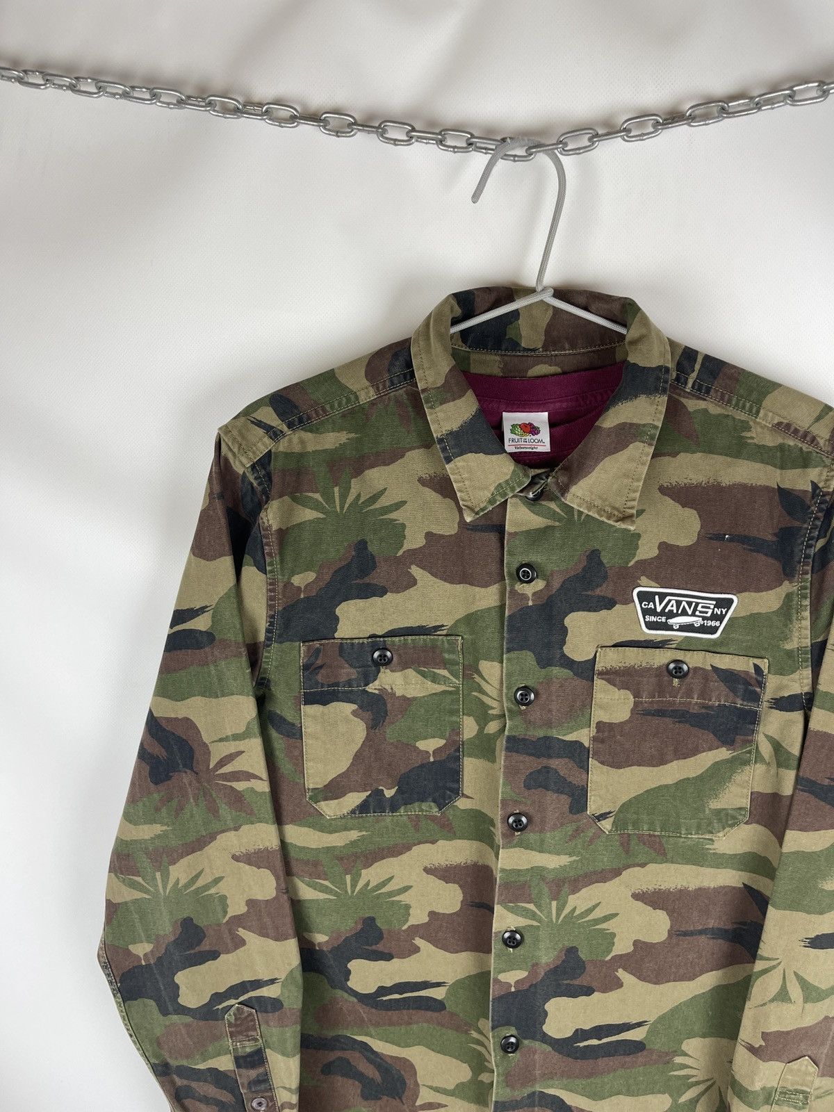 Vans Vans camouflage camo long sleeve shirt overshirt jacket Size US S / EU 44-46 / 1 - 16 Thumbnail