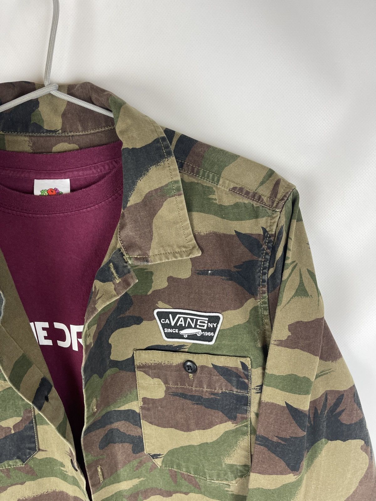 Vans Vans camouflage camo long sleeve shirt overshirt jacket Size US S / EU 44-46 / 1 - 8 Thumbnail
