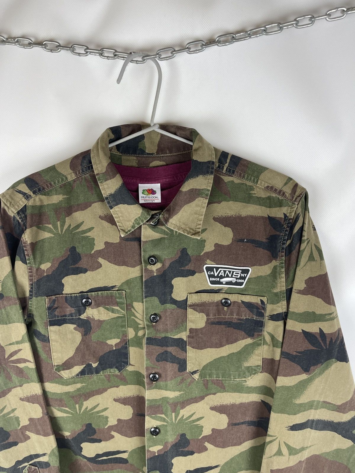 Vans Vans camouflage camo long sleeve shirt overshirt jacket Size US S / EU 44-46 / 1 - 19 Thumbnail