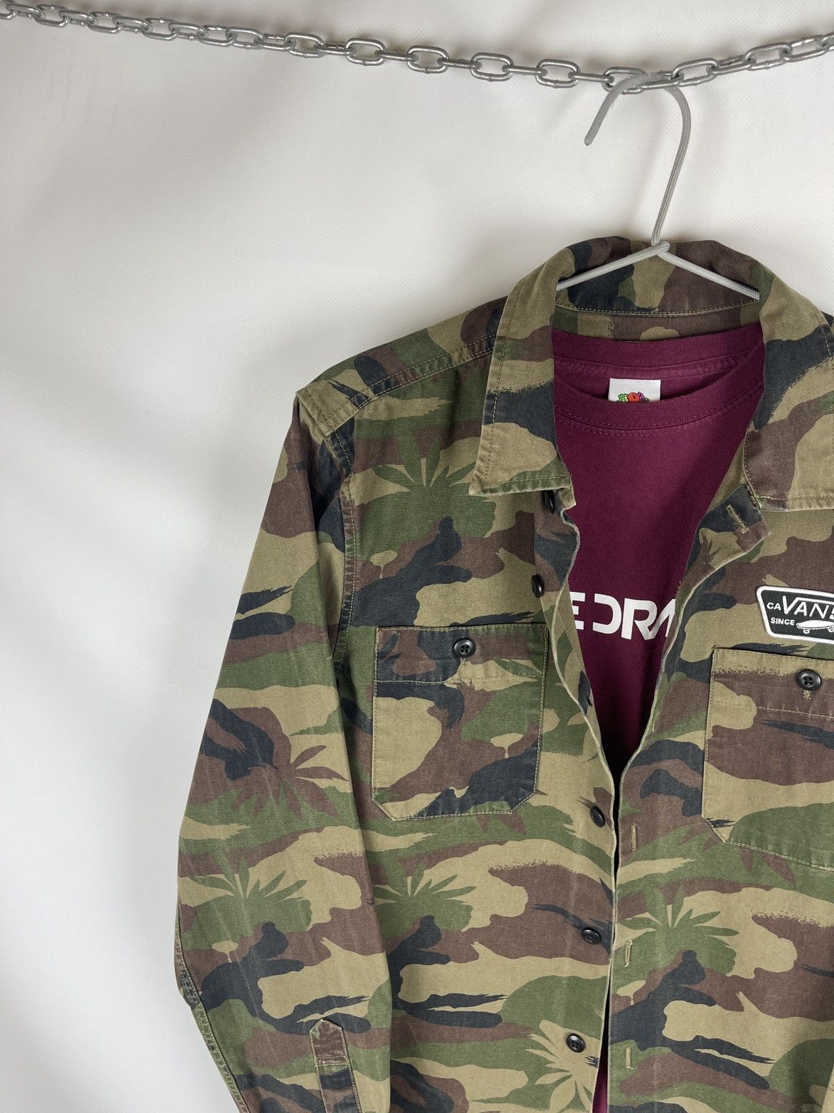 Vans Vans camouflage camo long sleeve shirt overshirt jacket Size US S / EU 44-46 / 1 - 2 Thumbnail