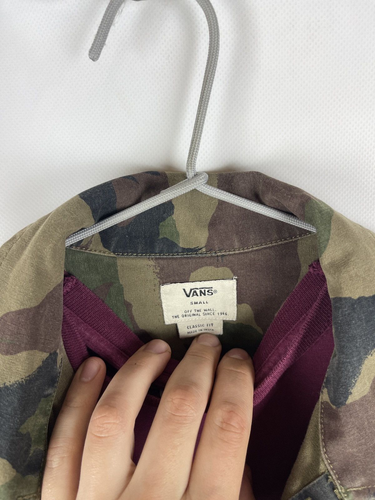 Vans Vans camouflage camo long sleeve shirt overshirt jacket Size US S / EU 44-46 / 1 - 10 Thumbnail