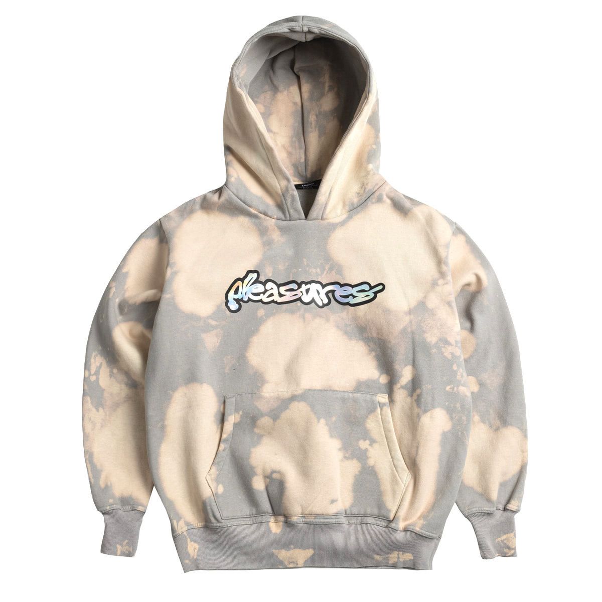 image of Pleasures Bleach Dye Decay Hoodie Size L, Men's