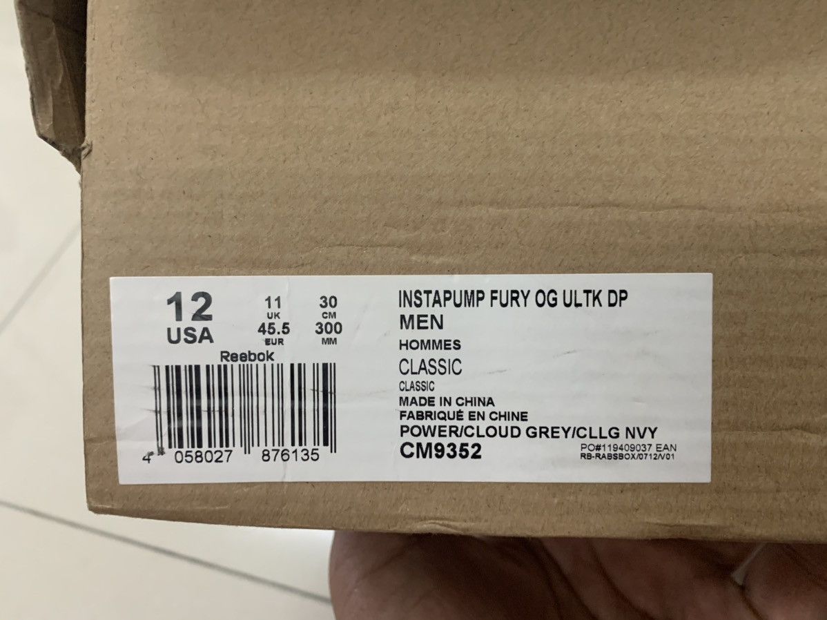 Reebok InstaPump Fury Ultraknit Cloud Grey Size US 12 / EU 45 - 13 Thumbnail