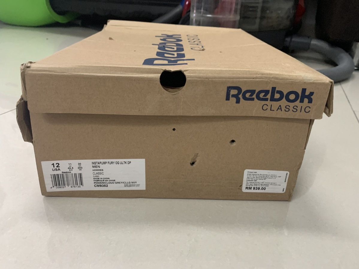 Reebok InstaPump Fury Ultraknit Cloud Grey Size US 12 / EU 45 - 12 Thumbnail