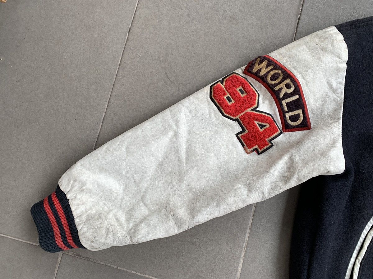 Brockum Rare VTG Rolling Stone varsity leather jacket Size US L / EU 52-54 / 3 - 2 Thumbnail