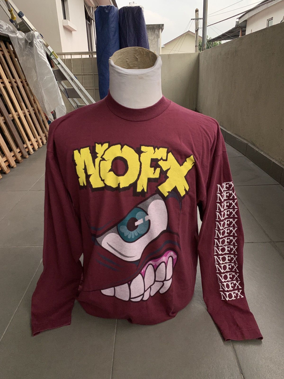 Band Tees Rare Vtg NOFX Punk In Drublic 95 shirt , punkers must have Size US XL / EU 56 / 4 - 1 Thumbnail