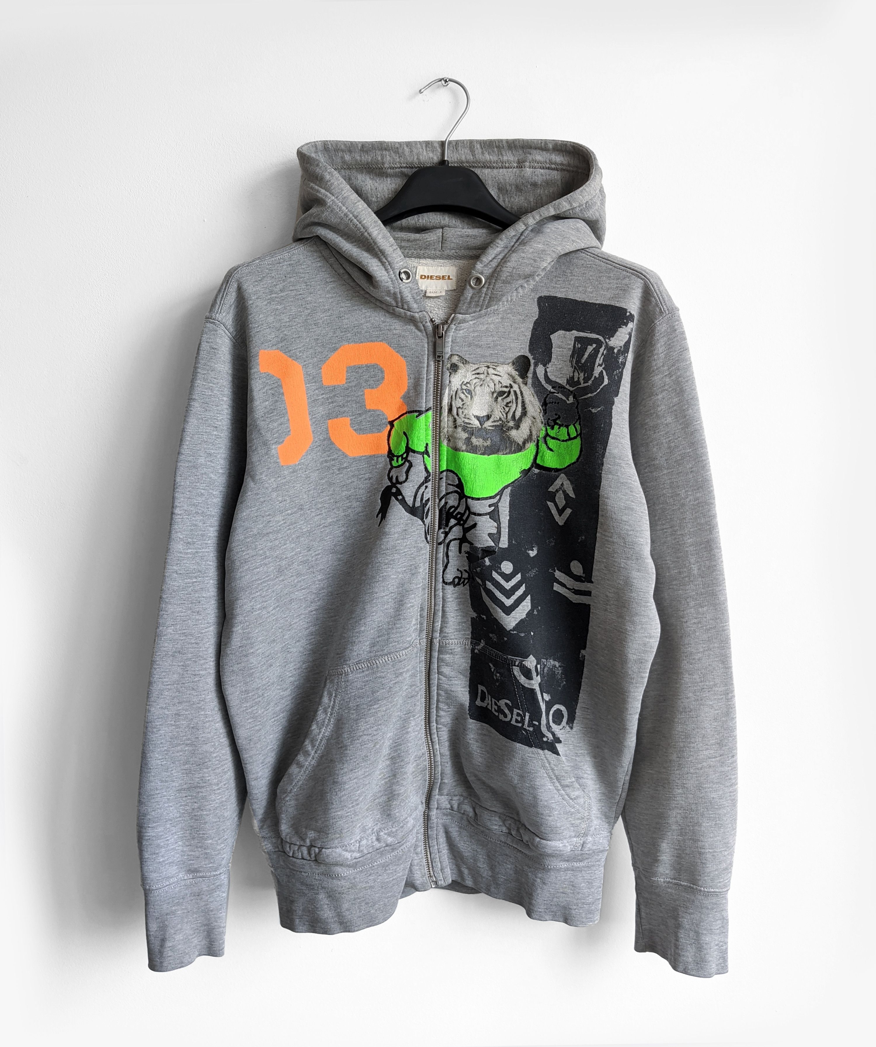 【良デザイン】Y2K 00s DIESEL ジップフーディー 良デザイン】Y2K 00s DIESEL ジップフーディー