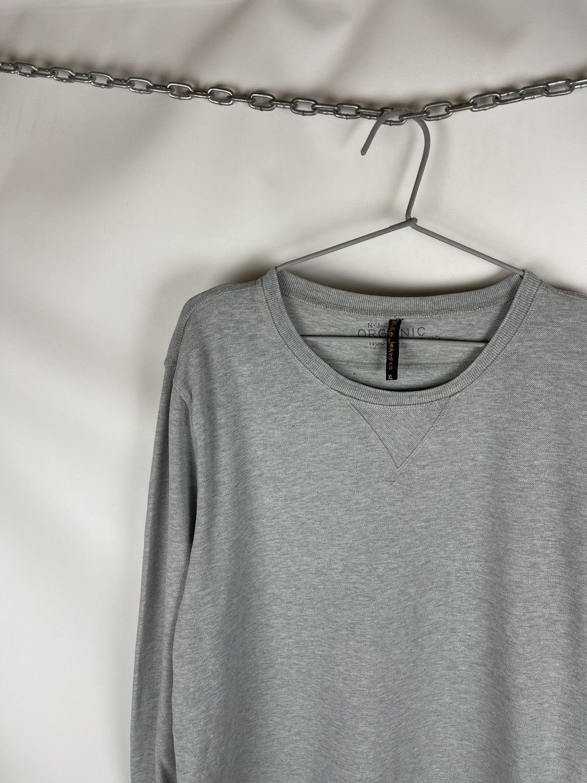 Japanese Brand Nudie jeans Organic cotton grey basic sweatshirt Size US XL / EU 56 / 4 - 2 Thumbnail