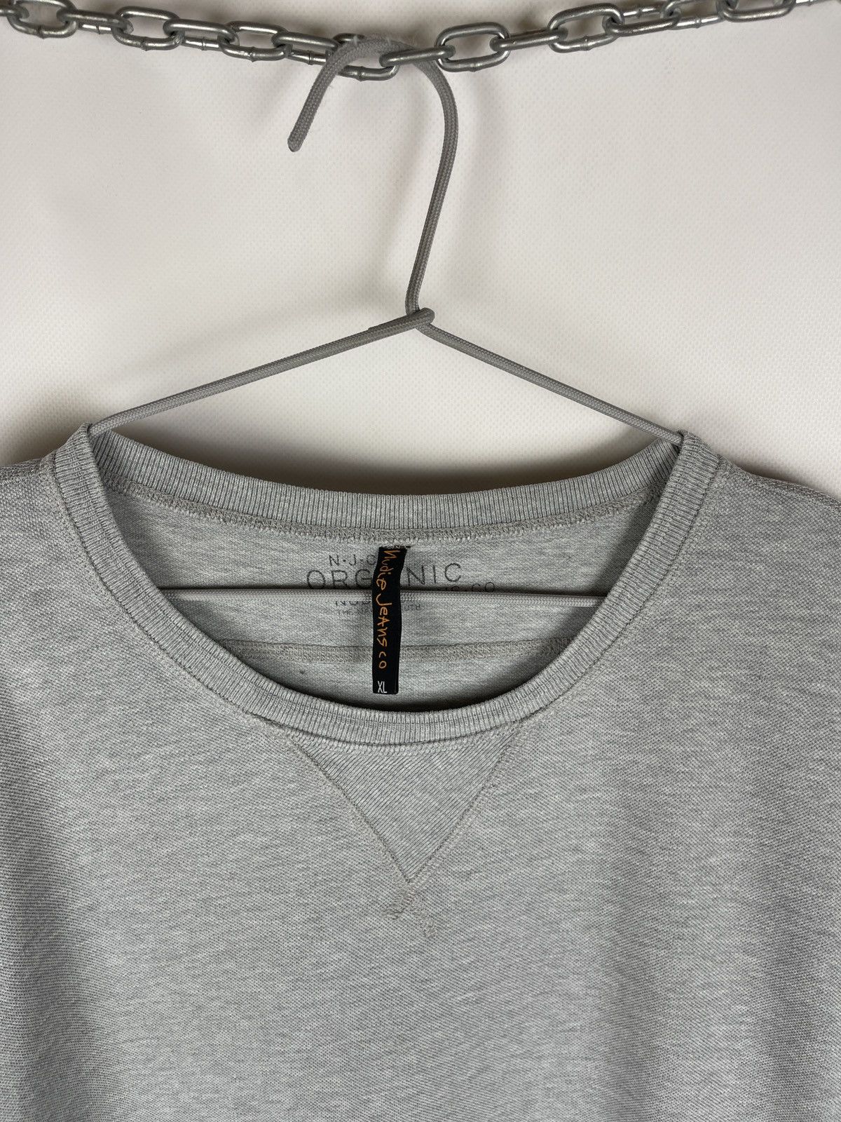 Japanese Brand Nudie jeans Organic cotton grey basic sweatshirt Size US XL / EU 56 / 4 - 10 Thumbnail