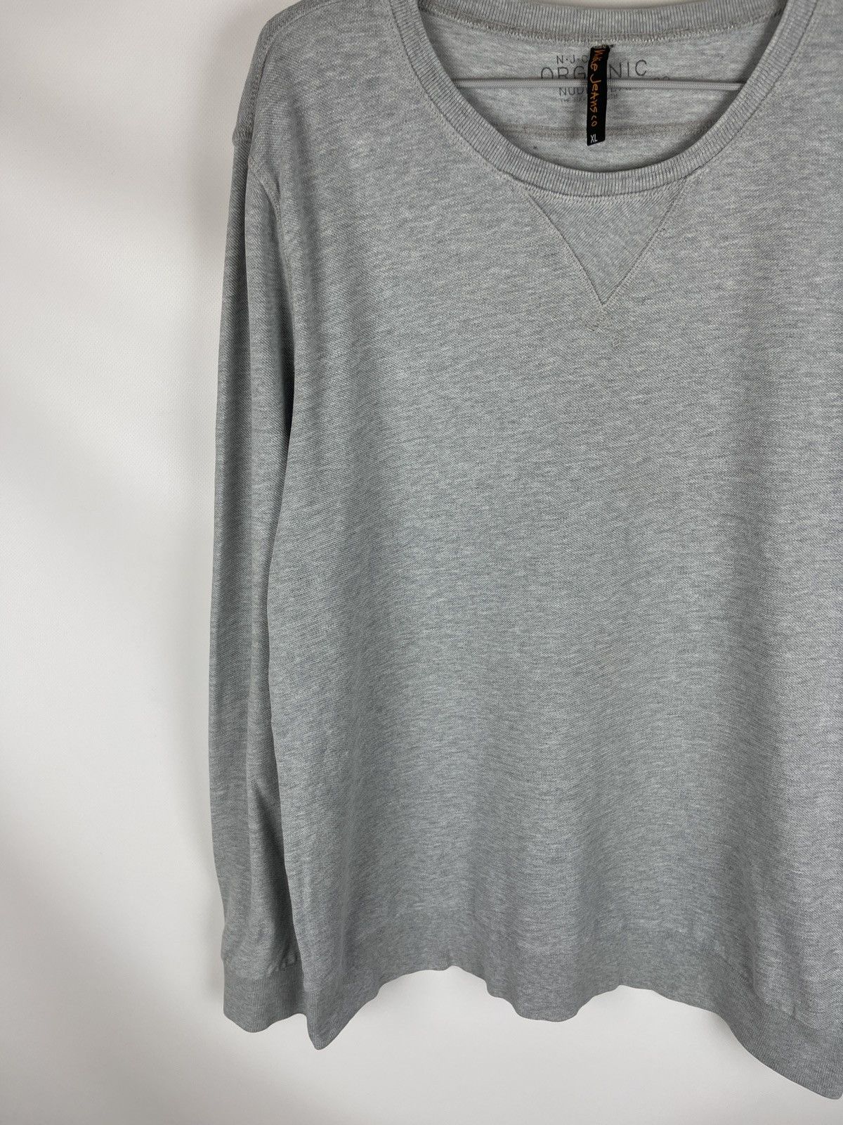 Japanese Brand Nudie jeans Organic cotton grey basic sweatshirt Size US XL / EU 56 / 4 - 7 Thumbnail
