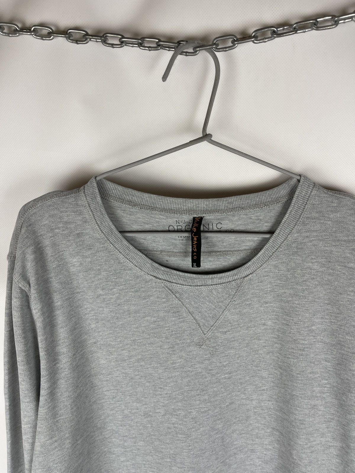 Japanese Brand Nudie jeans Organic cotton grey basic sweatshirt Size US XL / EU 56 / 4 - 8 Thumbnail