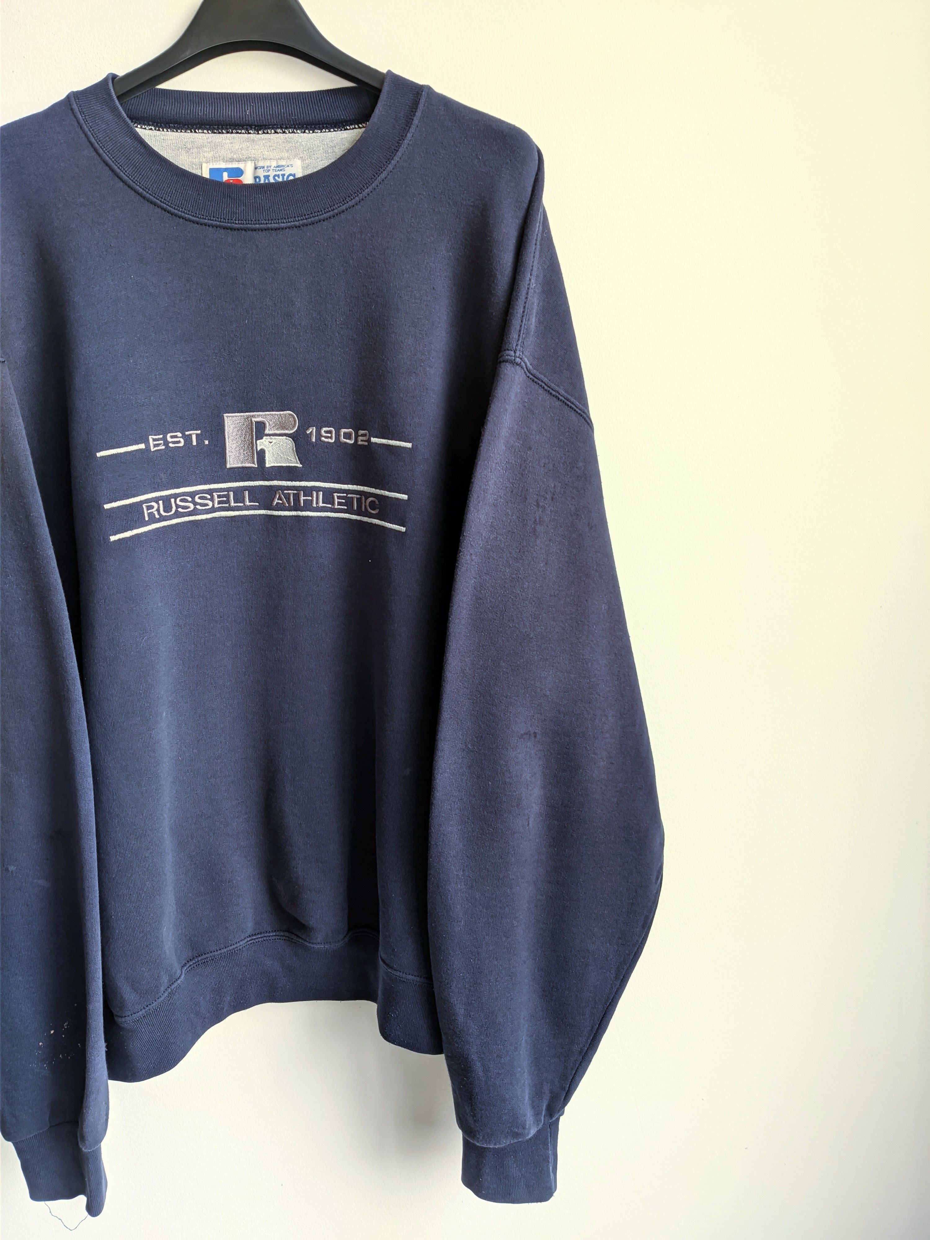 Russell Athletic vintage Russel Athletic sweatshirt big logo crew neck 90s Size US L / EU 52-54 / 3 - 6 Thumbnail