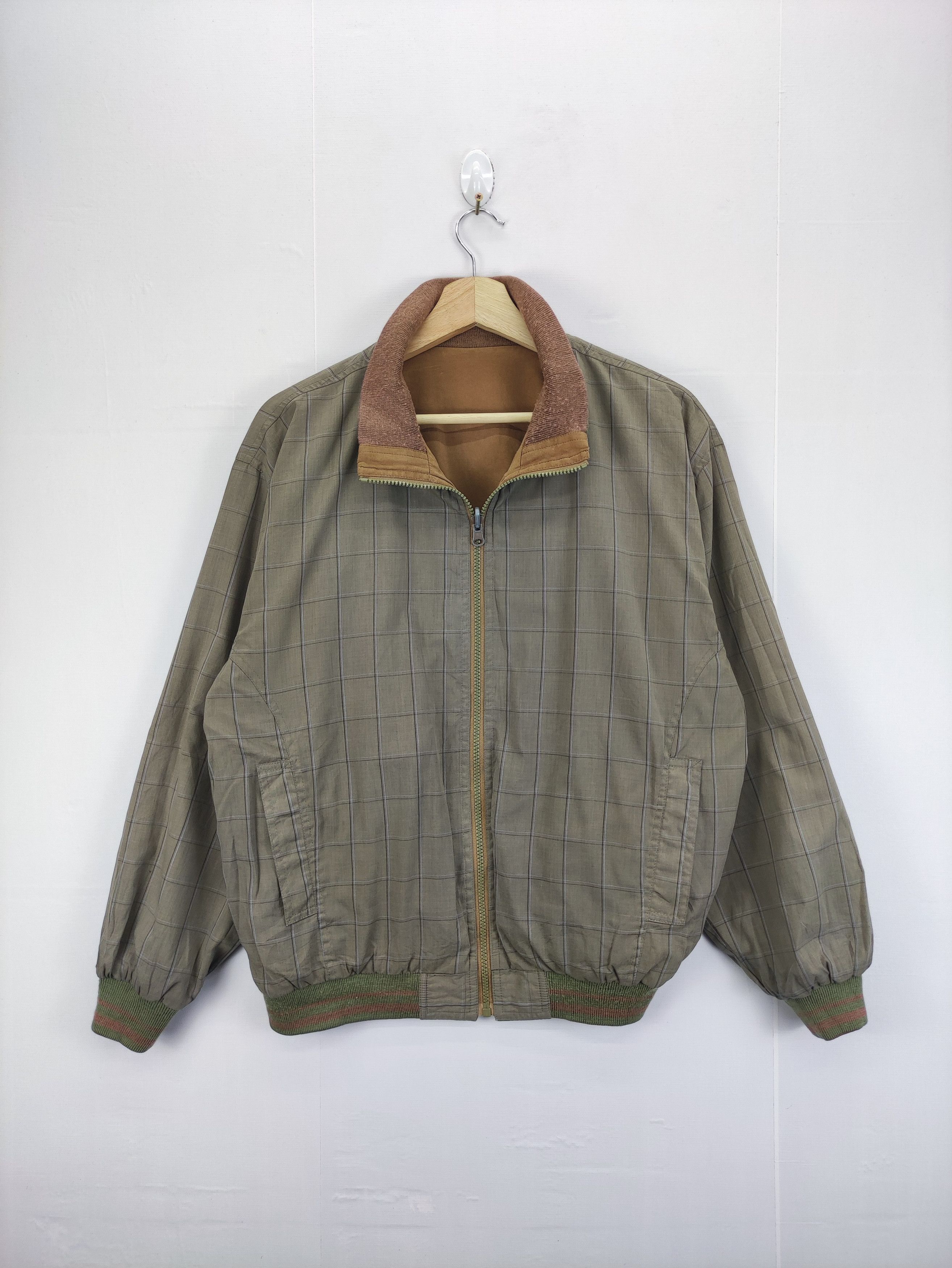 image of Vintage Vigorouslife Casual Reversible Jacket Zipper, Men's (Size Medium)