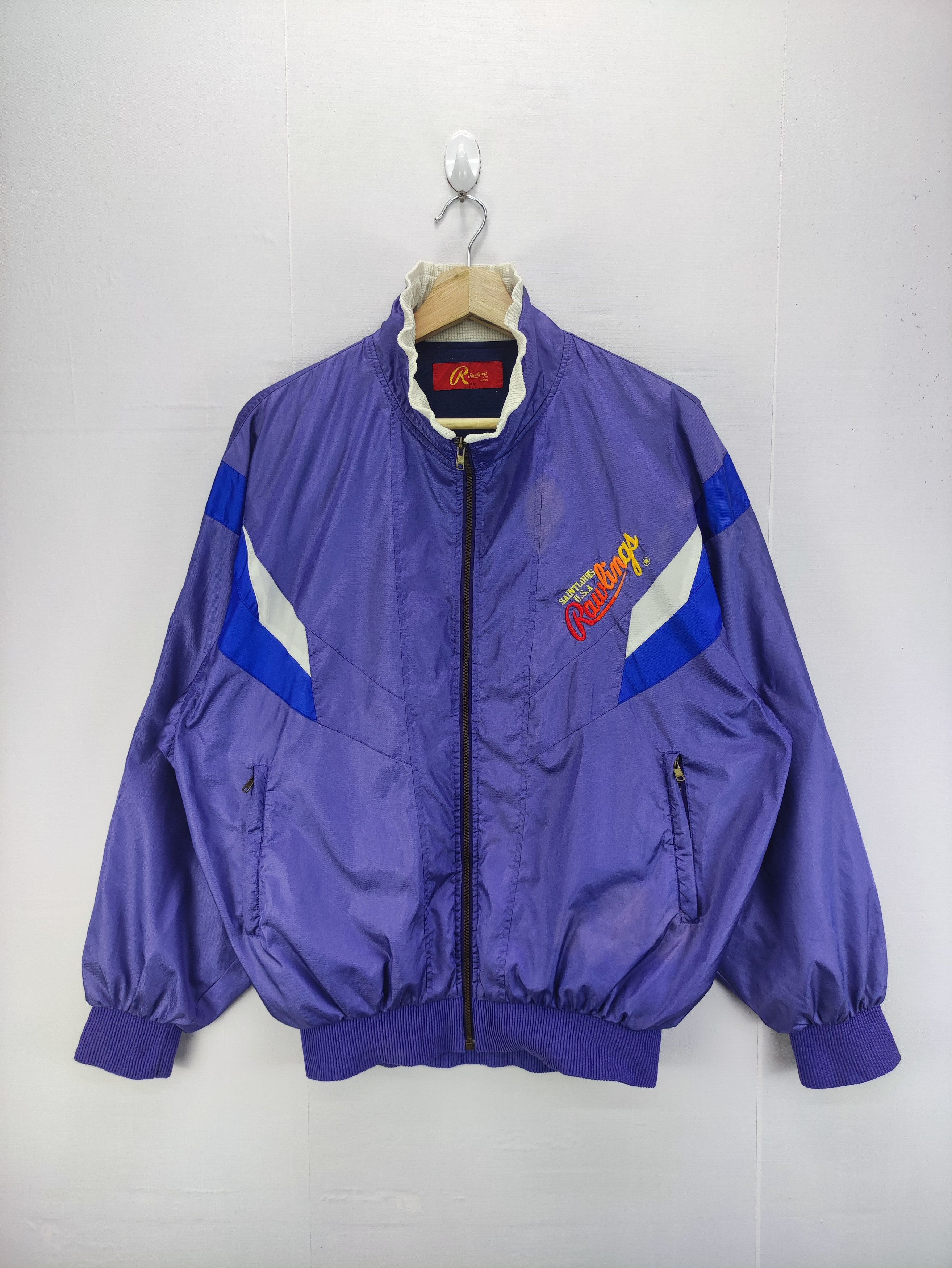 Vintage Rawlings Asics Jacket Zipper