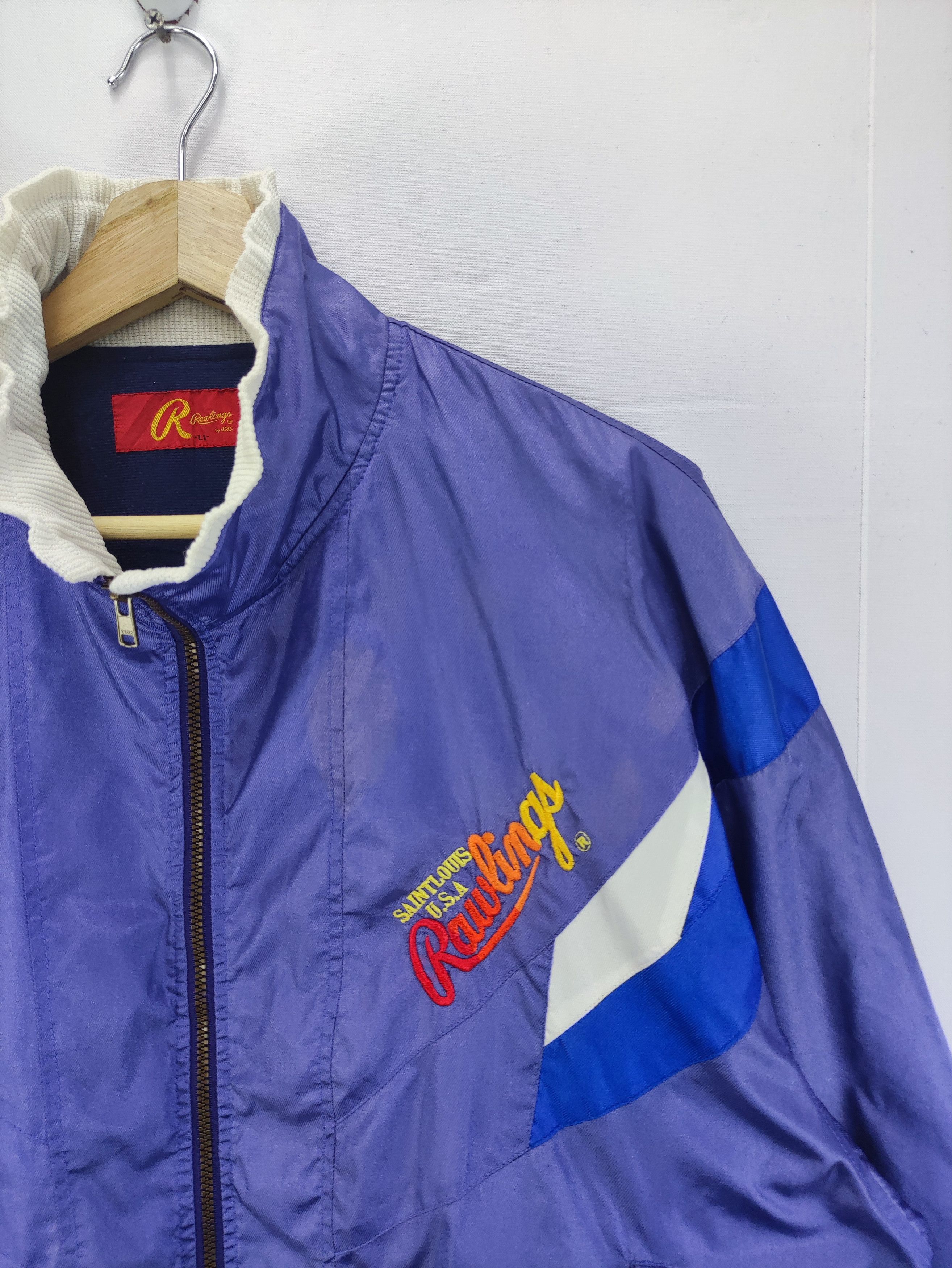 Asics Vintage Rawlings Asics Jacket Zipper Size US XL / EU 56 / 4 - 2 Thumbnail
