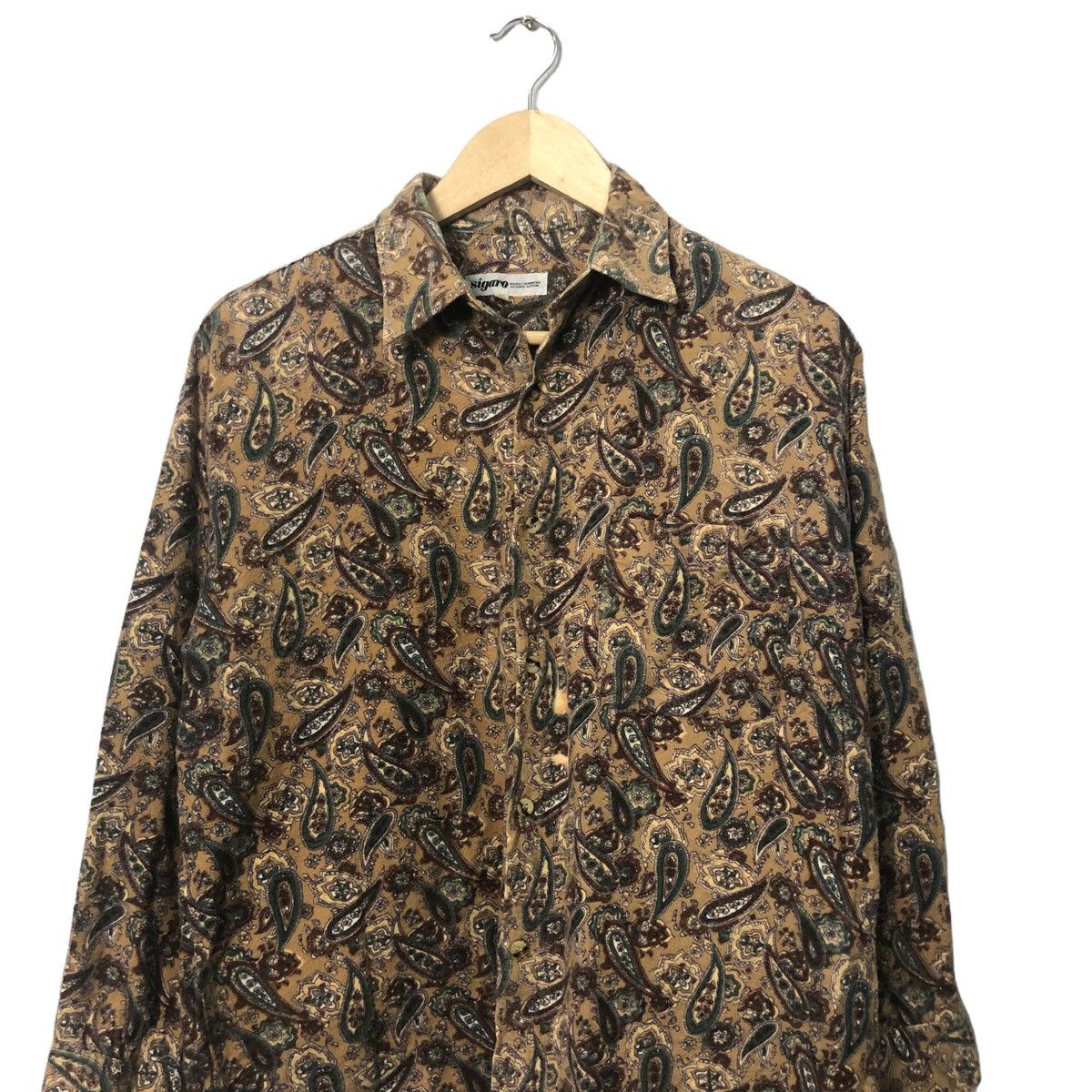 Japanese Brand Vintage Sigaro Button Ups Full Print Long Sleeve Shirt Size US L / EU 52-54 / 3 - 4 Thumbnail