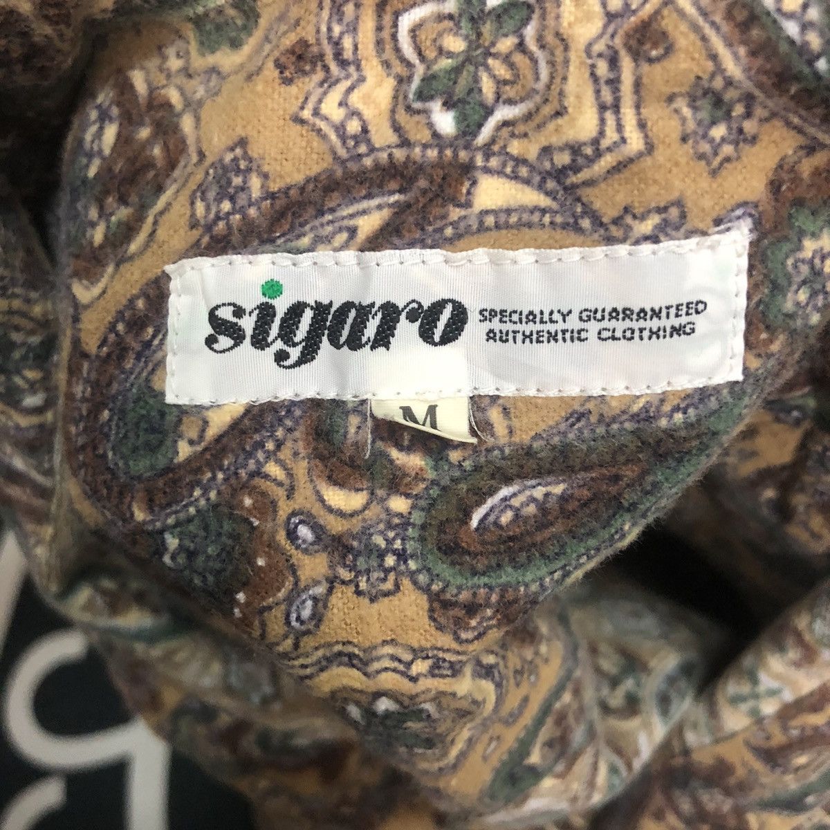 Japanese Brand Vintage Sigaro Button Ups Full Print Long Sleeve Shirt Size US L / EU 52-54 / 3 - 9 Thumbnail