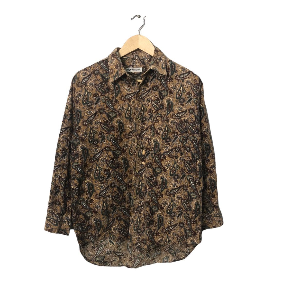Vintage Sigaro Button Ups Full Print Long Sleeve Shirt