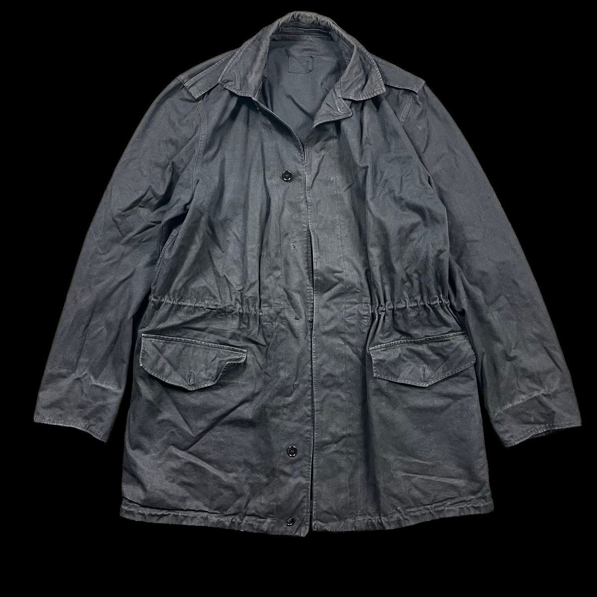 Other Vintage Seyntex Black Military Field Jacket Worn Size L Size US L / EU 52-54 / 3 - 1 Thumbnail