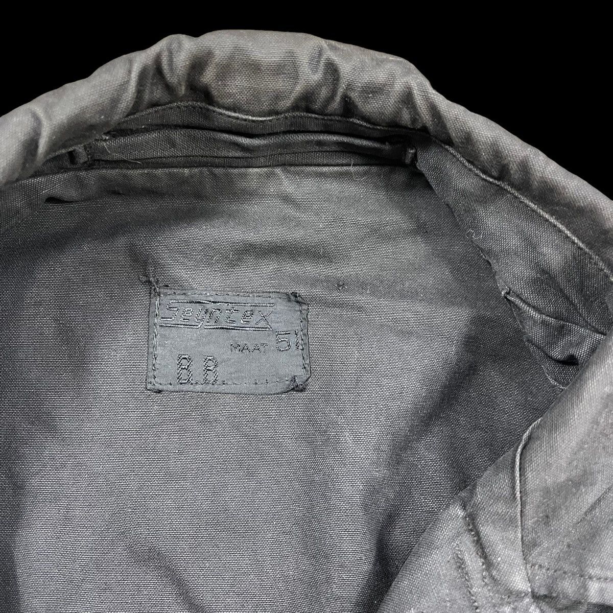 Other Vintage Seyntex Black Military Field Jacket Worn Size L Size US L / EU 52-54 / 3 - 5 Thumbnail