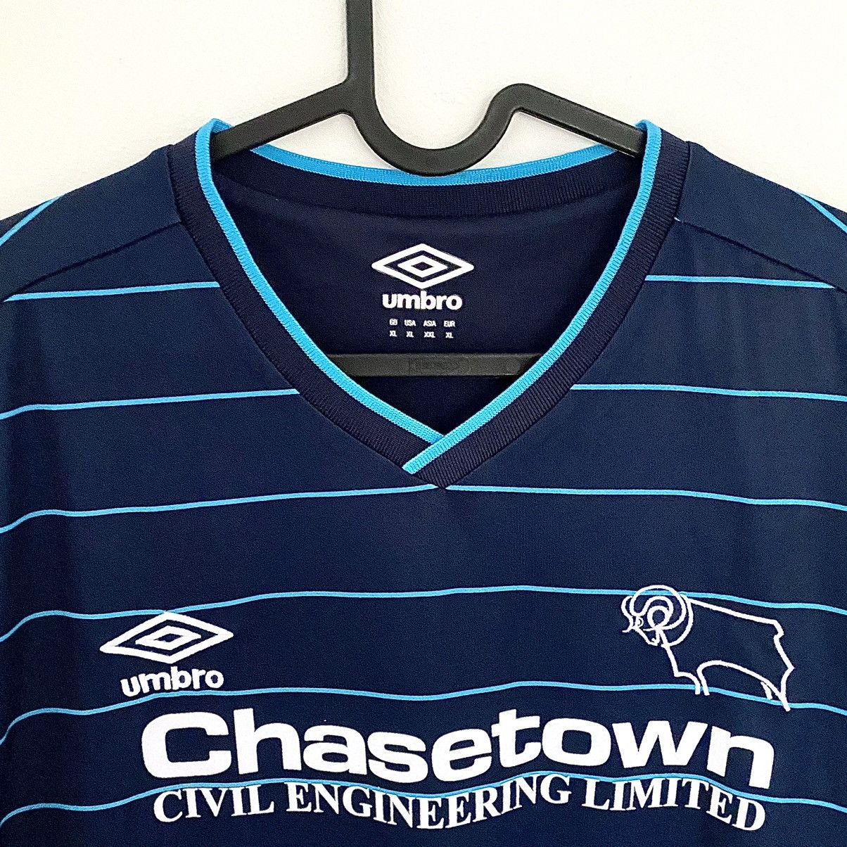 Umbro 2014 2015 Derby County U21 Player Issue Umbro Soccer Jersey Size US XL / EU 56 / 4 - 4 Thumbnail