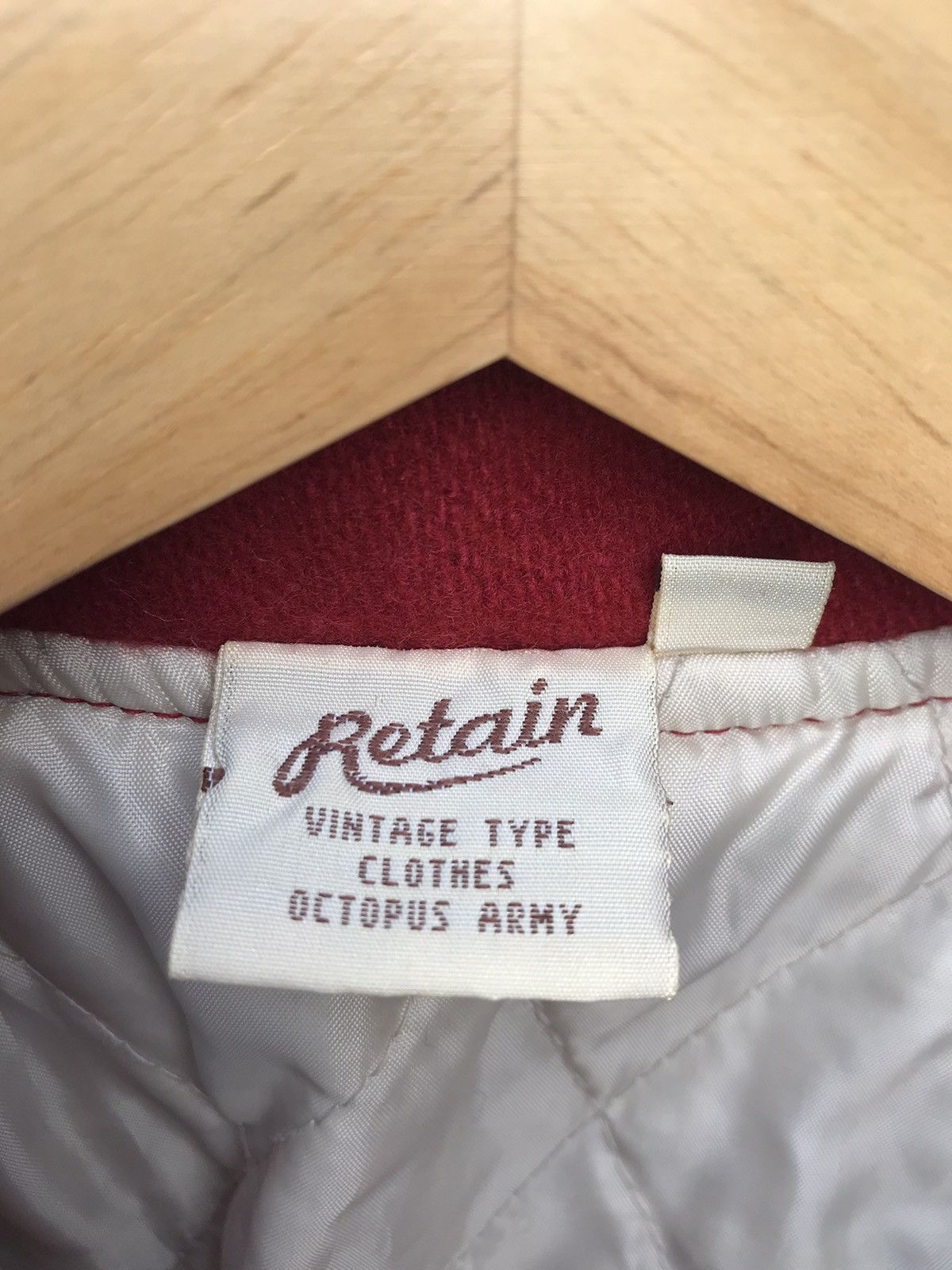 Japanese Brand Retain Octopus Army Plain Varsity Jacket Size US M / EU 48-50 / 2 - 2 Thumbnail
