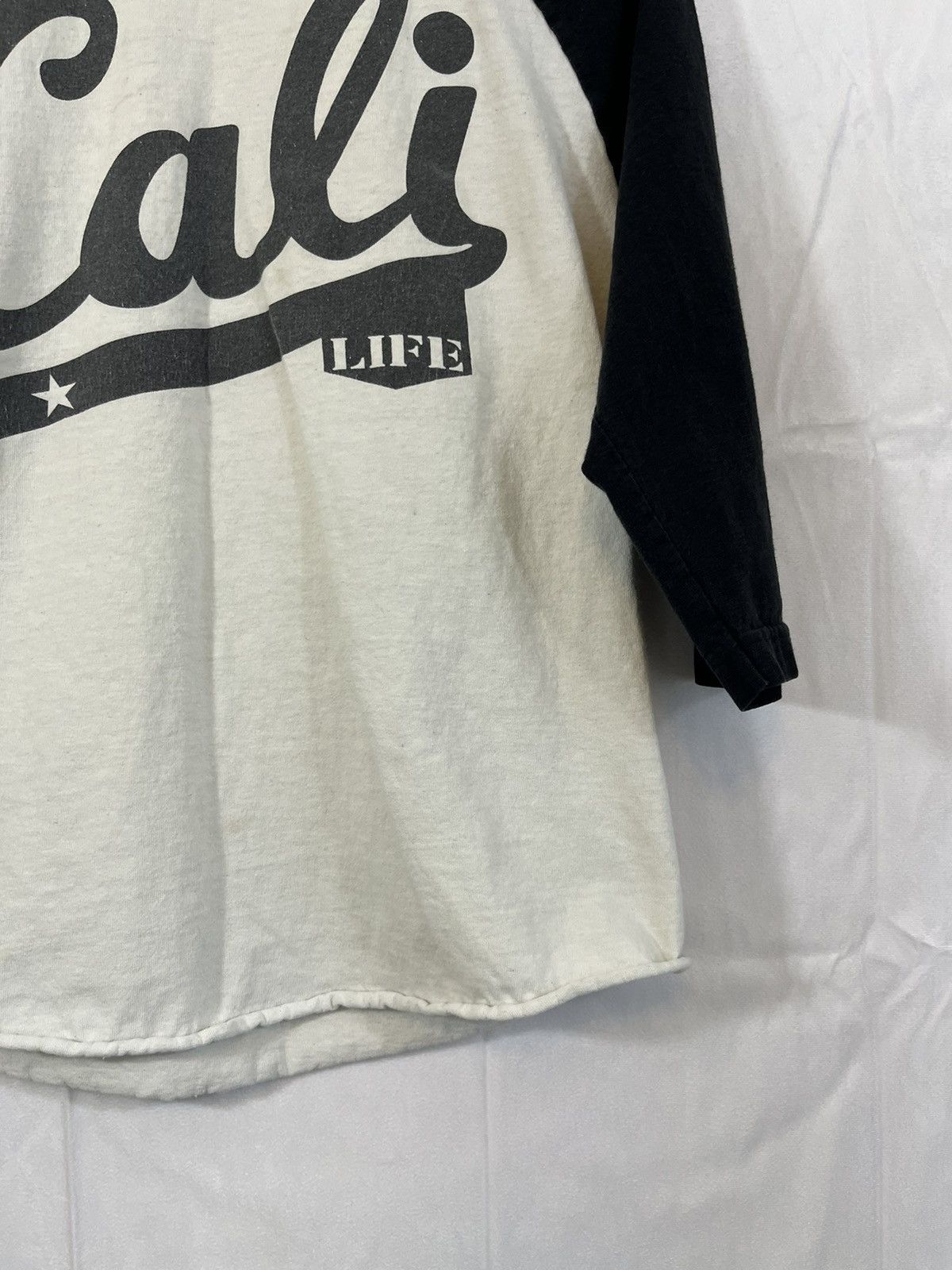 Vintage Cali Life Faded Half Sleeve Baseball Cropped Tee Size US M / EU 48-50 / 2 - 6 Thumbnail