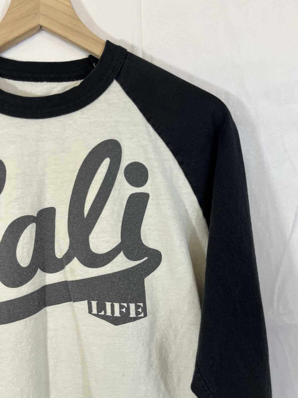 Vintage Cali Life Faded Half Sleeve Baseball Cropped Tee Size US M / EU 48-50 / 2 - 3 Thumbnail