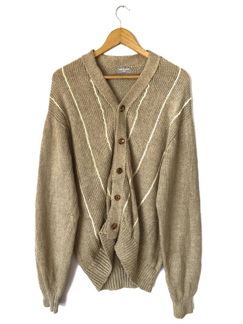 トップス COMME des GARCONS HOMME cardigan 80s USED COMME DES GARCONS HOMME | 80S VINTAGE SILVER COTTON V