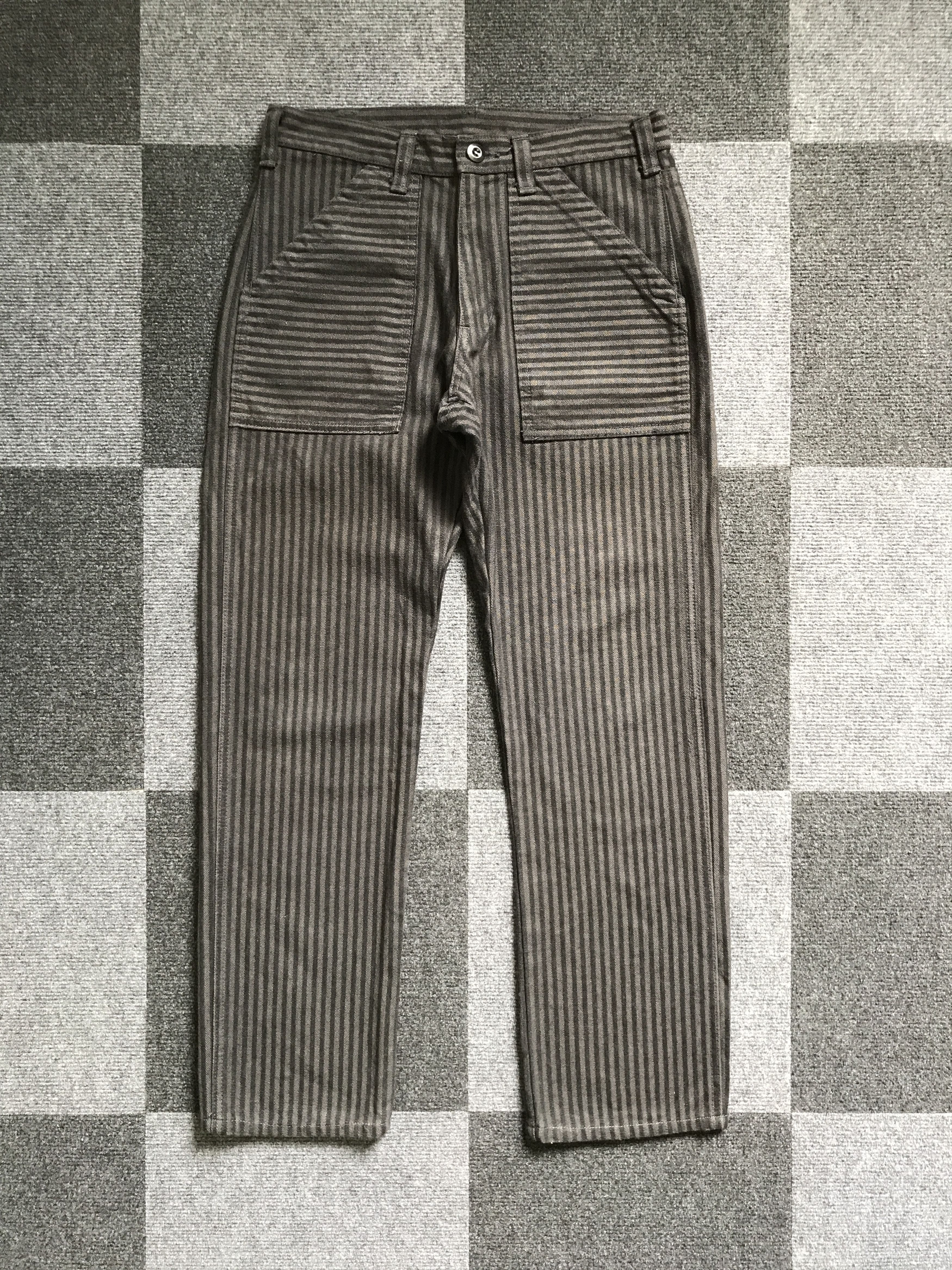 Japanese Brand P32 POINT Japan Military Stripe Sturdy Baker Pant Size US 28 / EU 44 - 1 Thumbnail