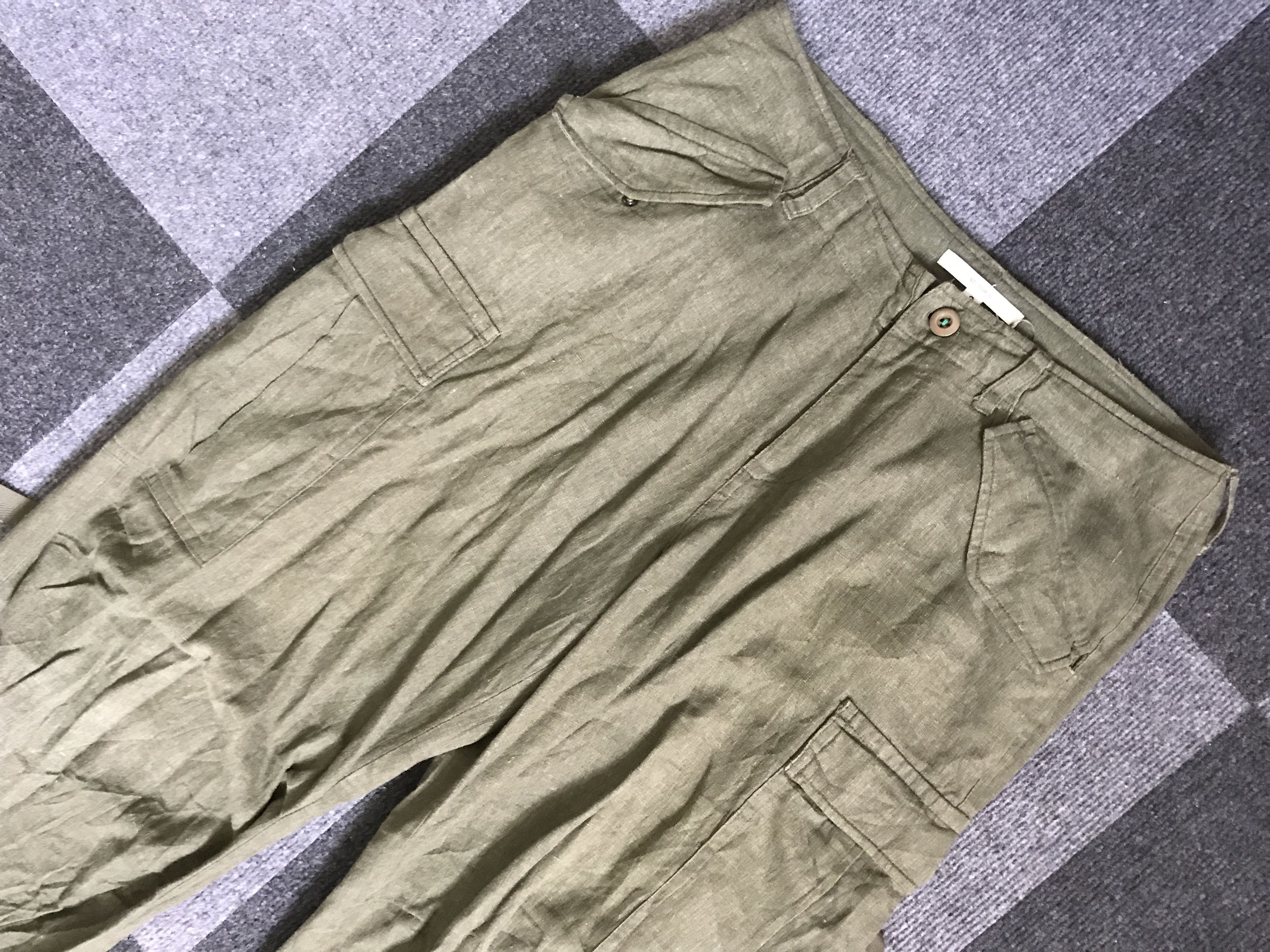 Japanese Brand × STUDIOUS CP191 STUDIOUS Japan Linen Military Cargo Pant Size US 31 - 2 Thumbnail