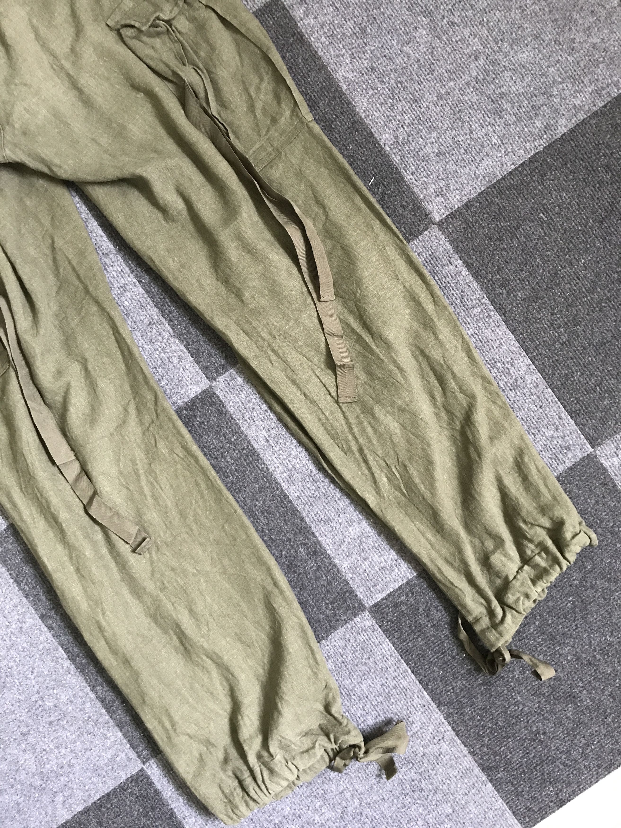 Japanese Brand × STUDIOUS CP191 STUDIOUS Japan Linen Military Cargo Pant Size US 31 - 12 Thumbnail