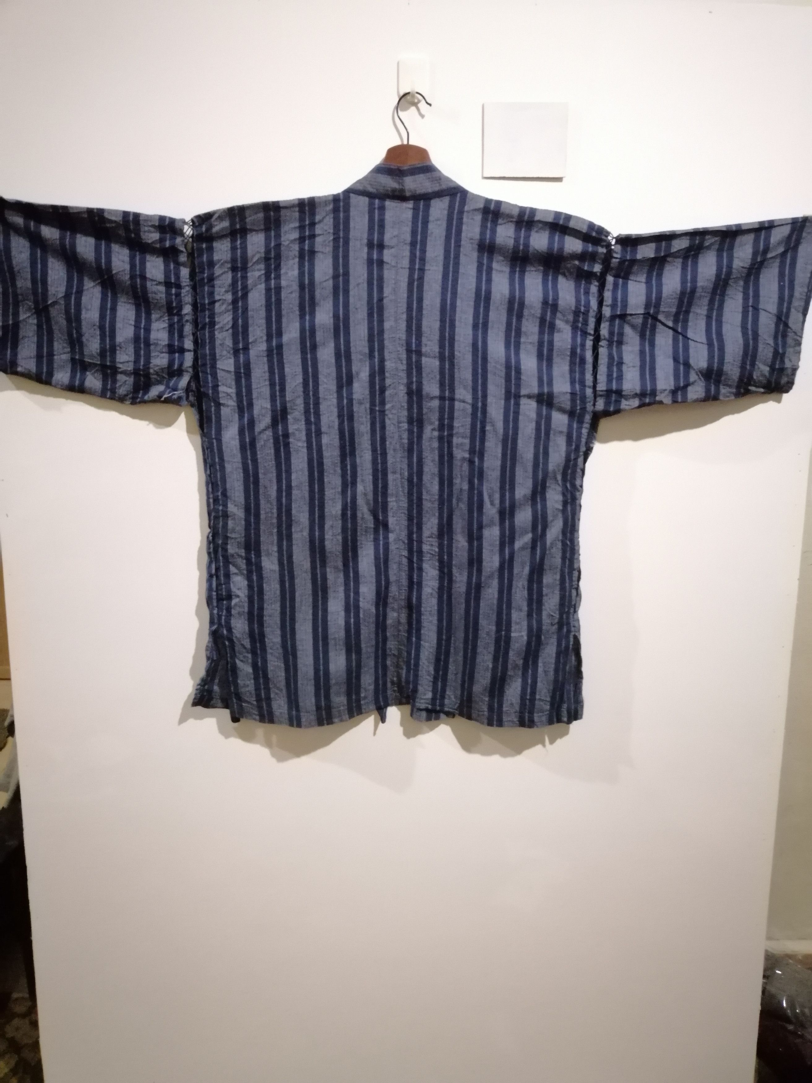 Japanese Brand × Vintage Kimono cardigan jacket stripe japanese gift j2 Size US M / EU 48-50 / 2 - 6 Thumbnail