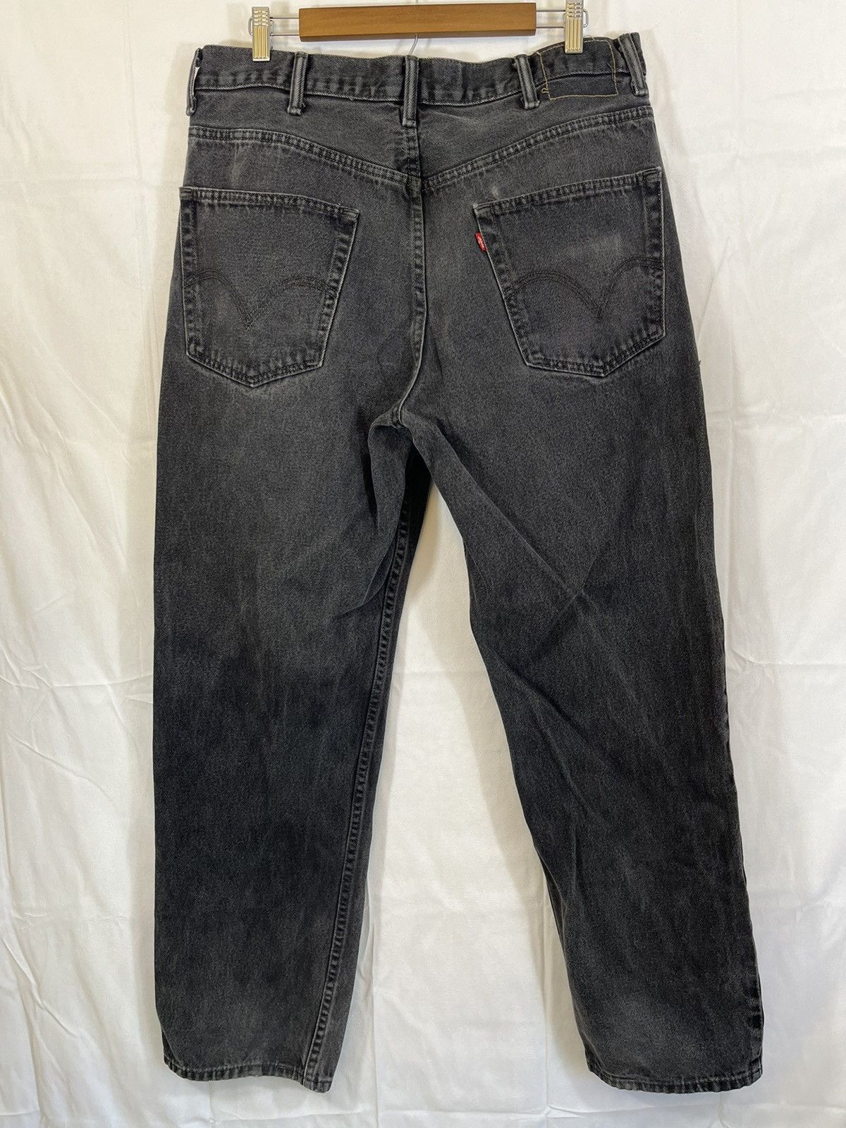 Levi's Vintage Levi 550 Black Faded Distressed Jeans Size US 38 / EU 54 - 13 Thumbnail