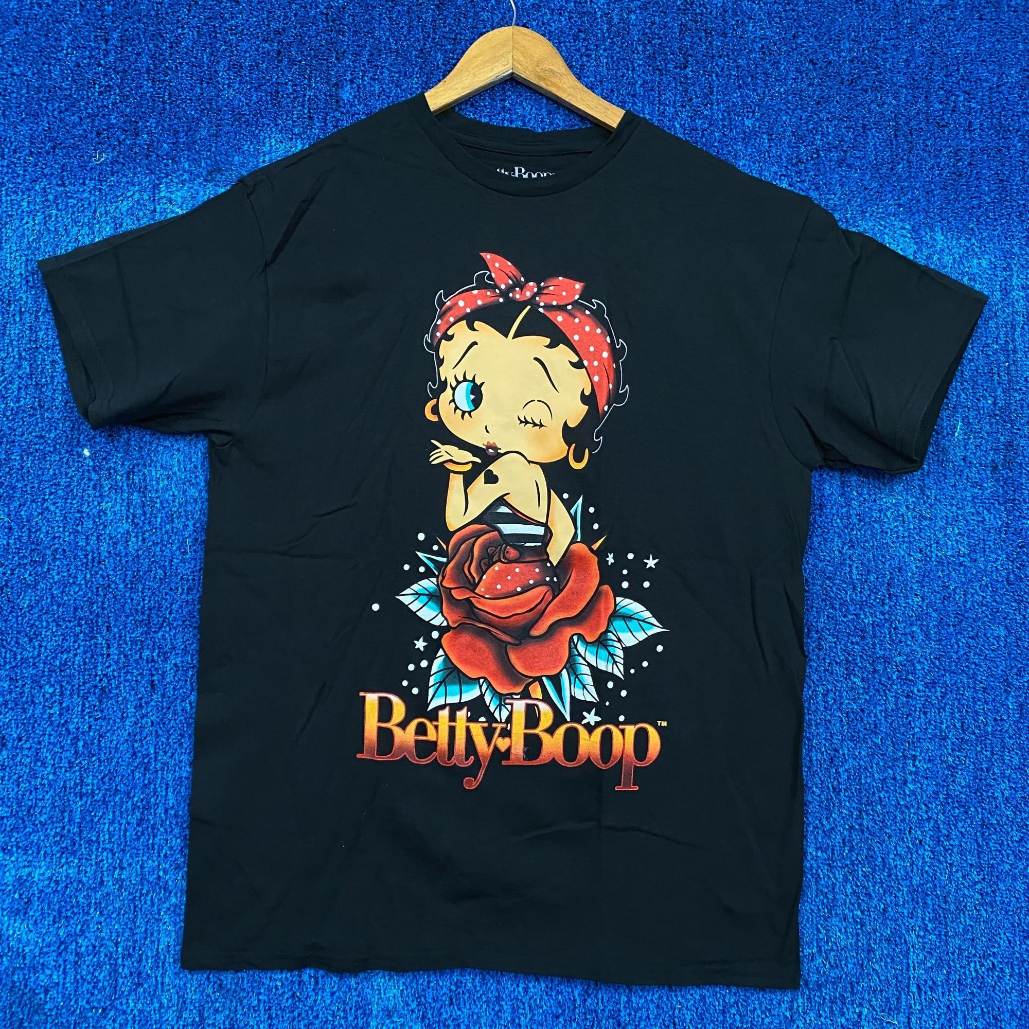 Very Rare Betty Boop Americana Rosie the Riveter Tattoo Tee L | Grailed