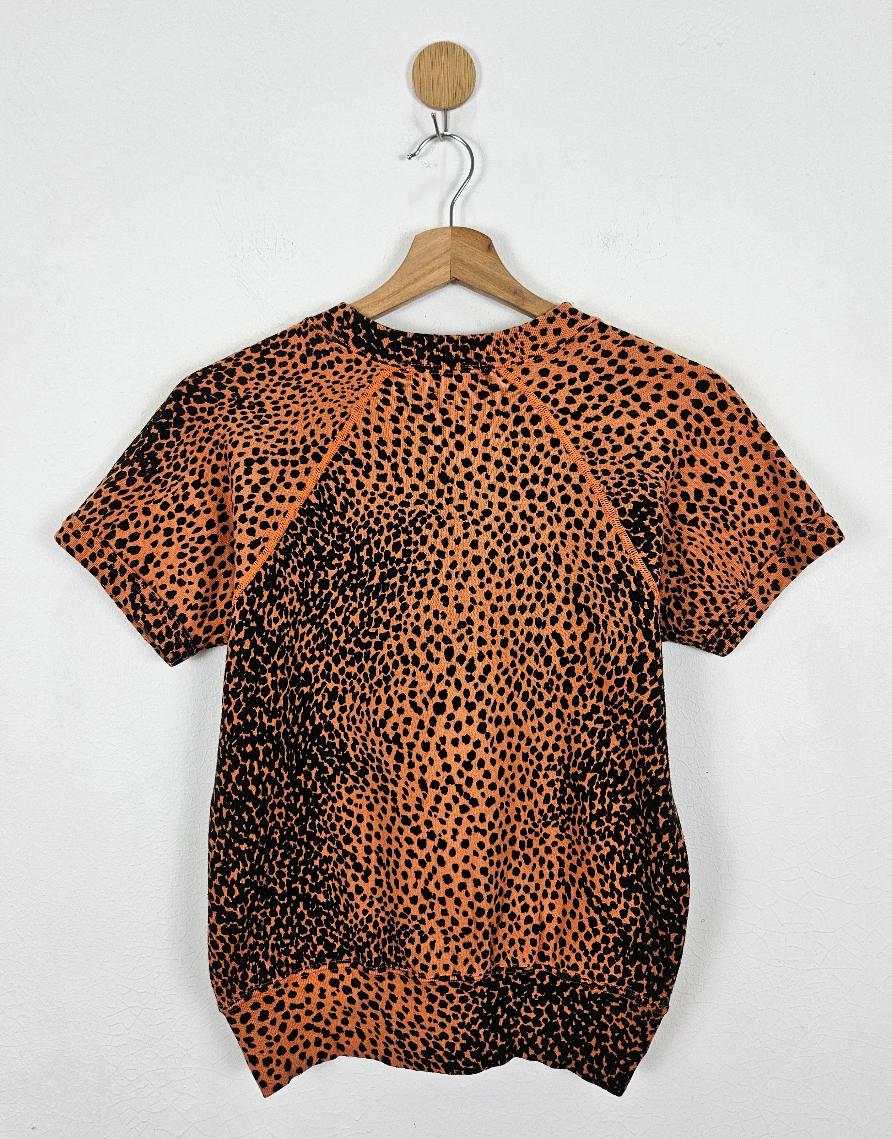 Hysteric Glamour Leopard Iron Maiden metal font shirt