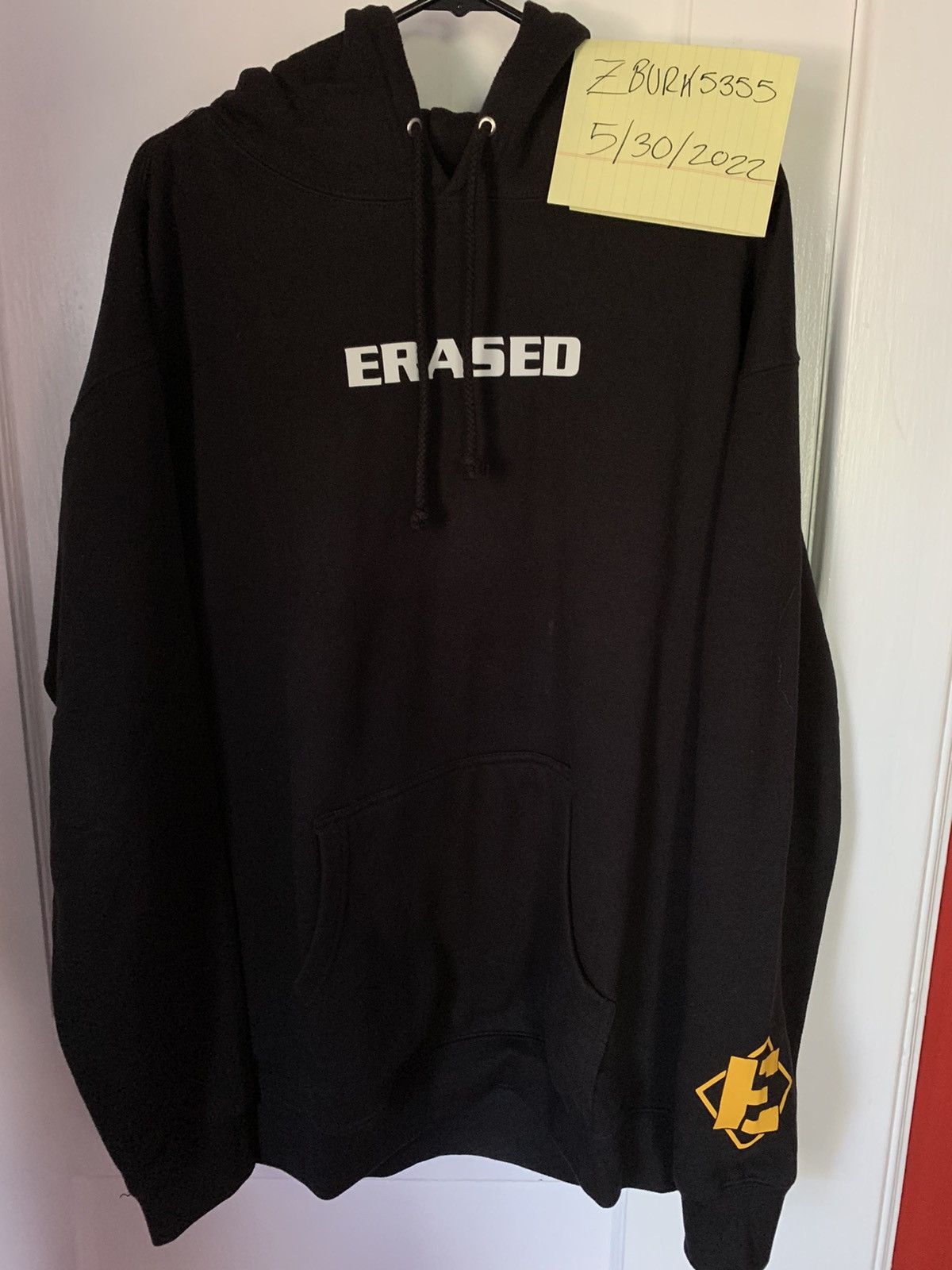 Erased Project Erased Project Reflective Hoodie Black Grailed