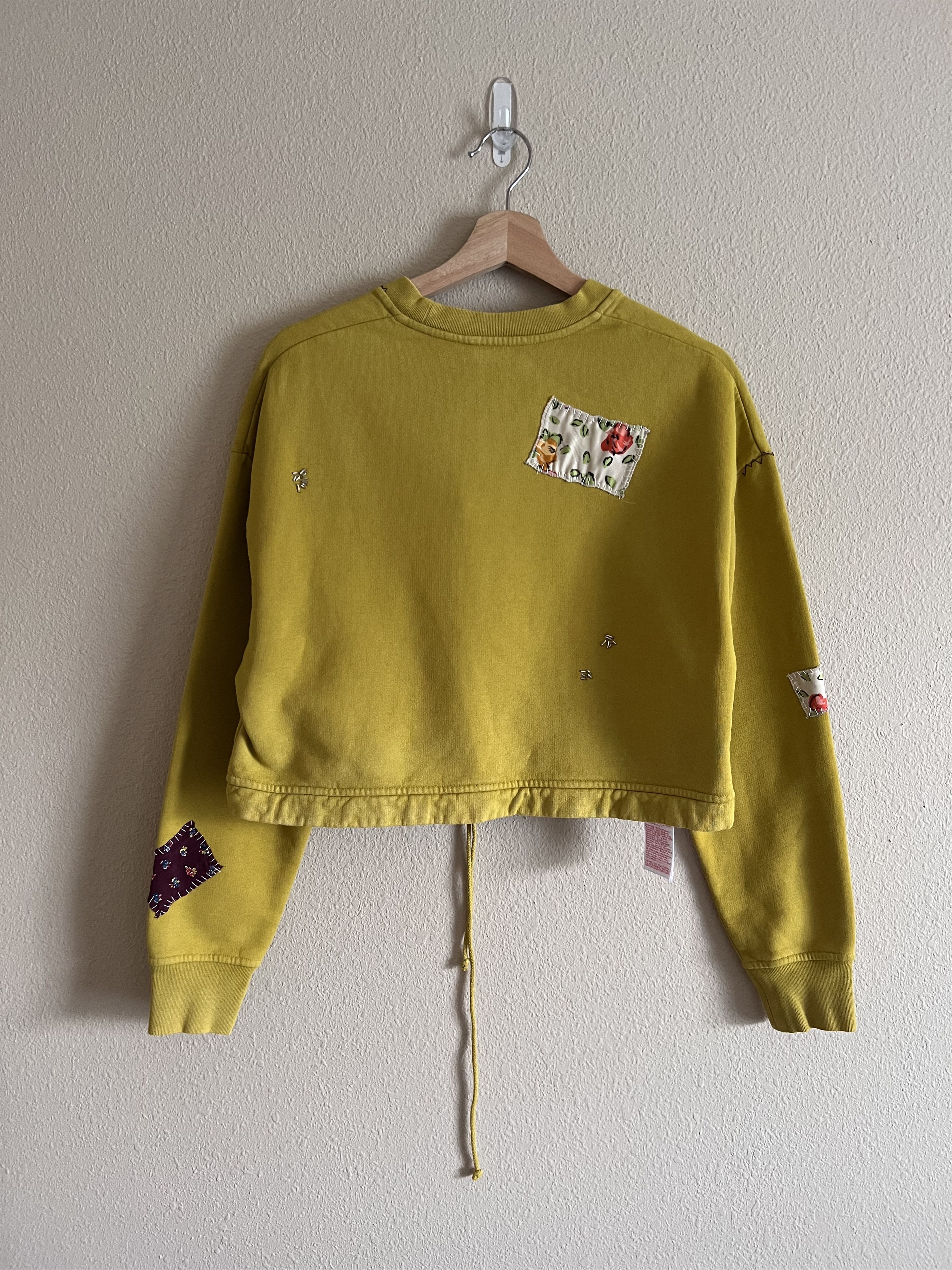 Marni Marni Double Dye Cropped Sweatshirt in Jade Size S / US 4 / IT 40 - 6 Thumbnail